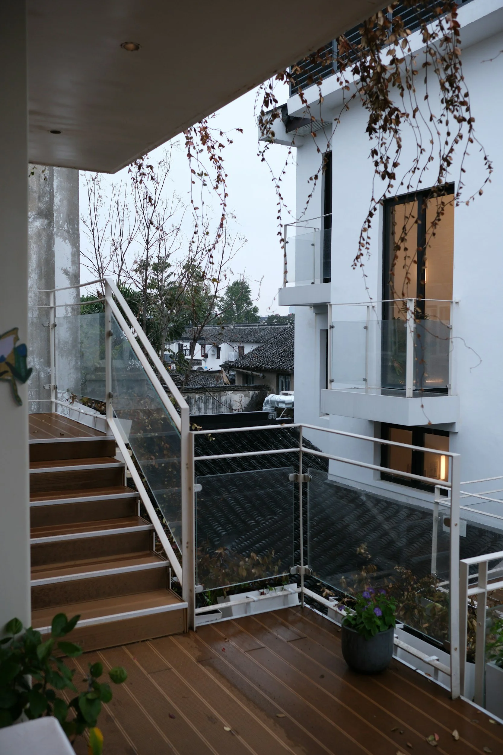 Glass railings