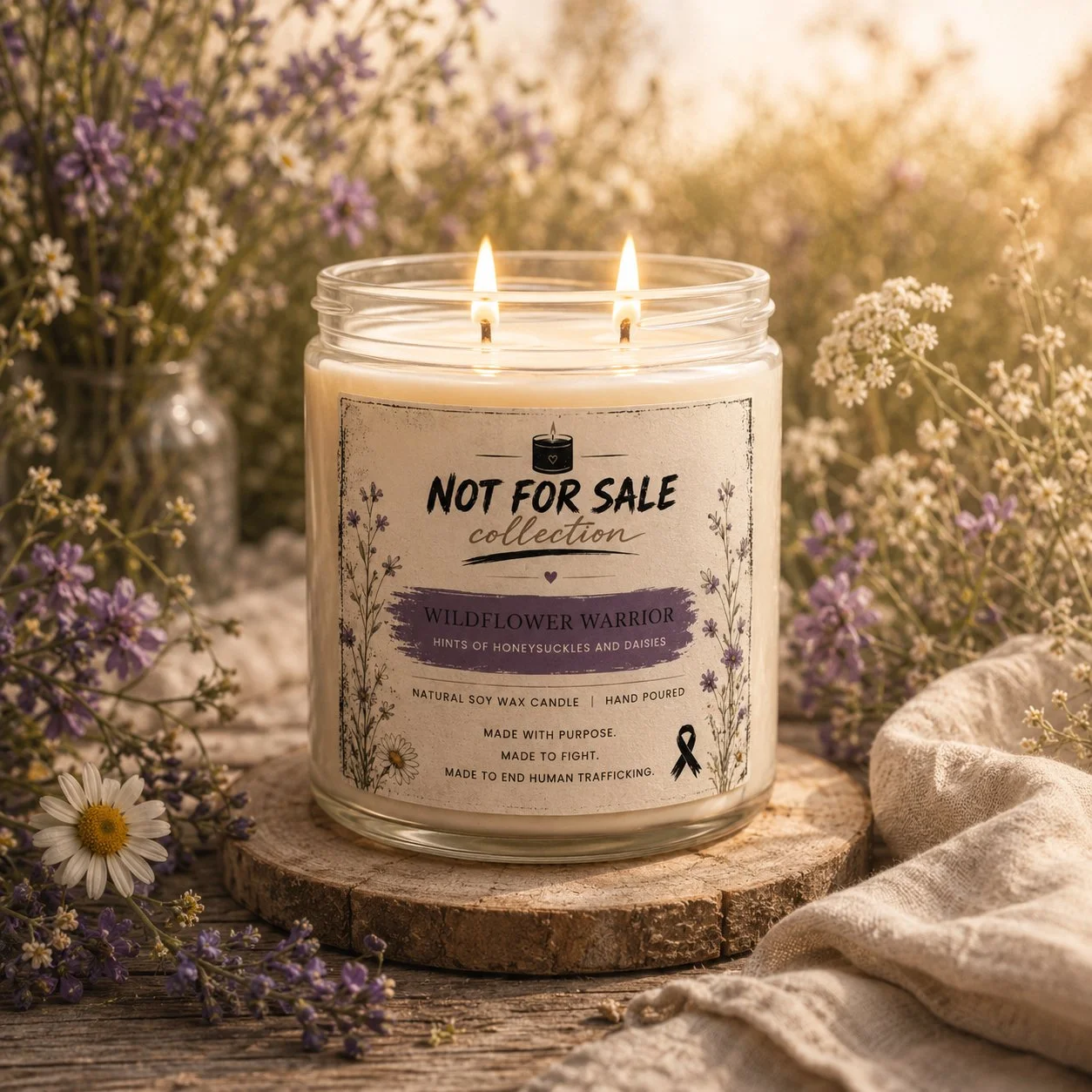 Wildflower Warrior Candle