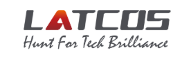 LATCOS logo with tagline 'Hunt for Tech Brilliance'