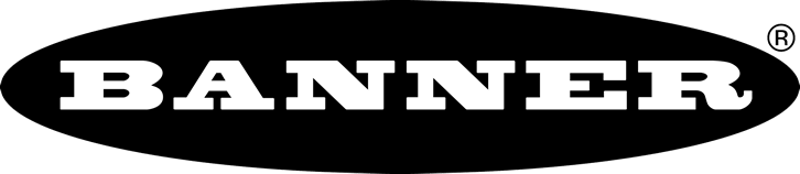 Close-up of a black banner with the word 'BANNER' in bold white letters.