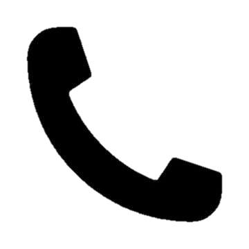 Silhouette of an old-fashioned telephone receiver, handset style.