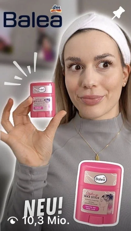 Rebecca Blank präsentiert ein neues Balea Beauty-Produkt – Produkttest und Beauty-Empfehlung.