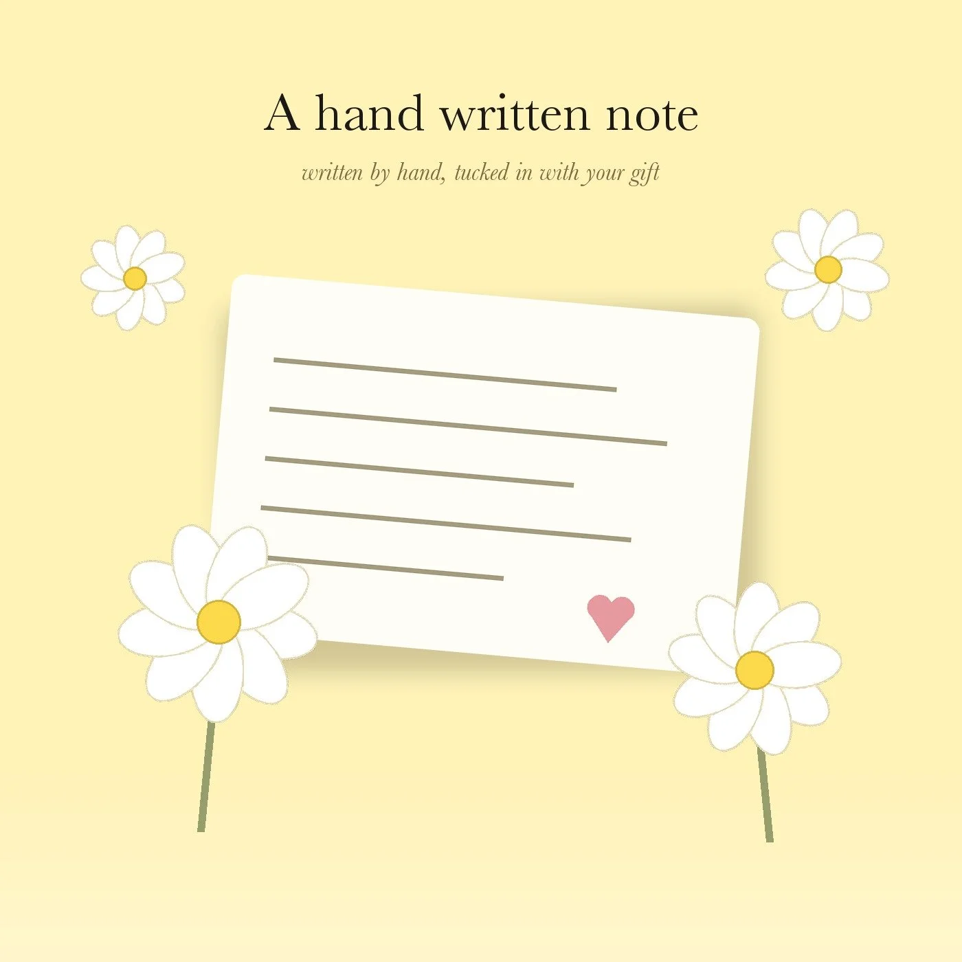 Hand-Written Note Card