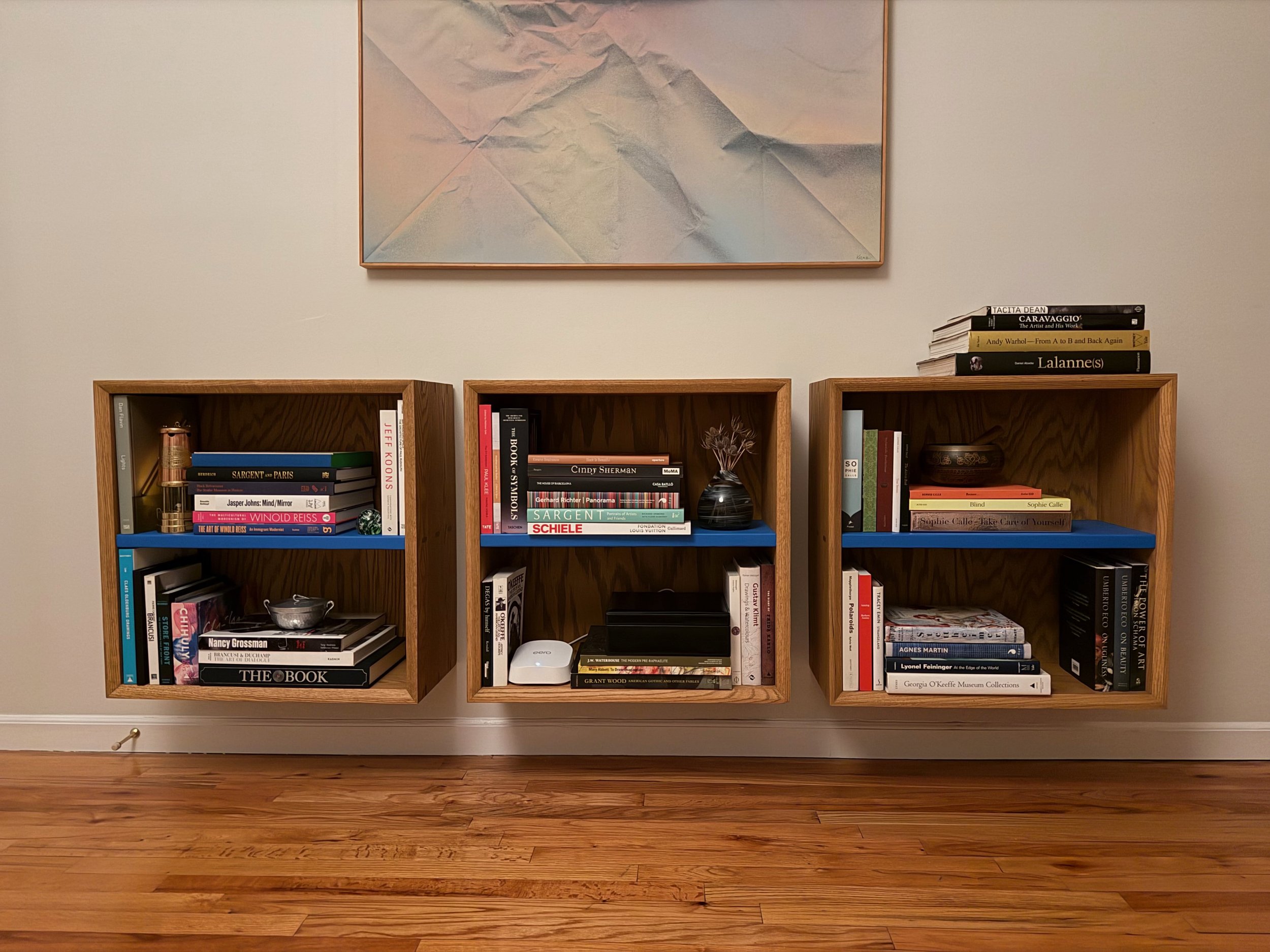 red Oak Wall Cabinets With Domino Splines