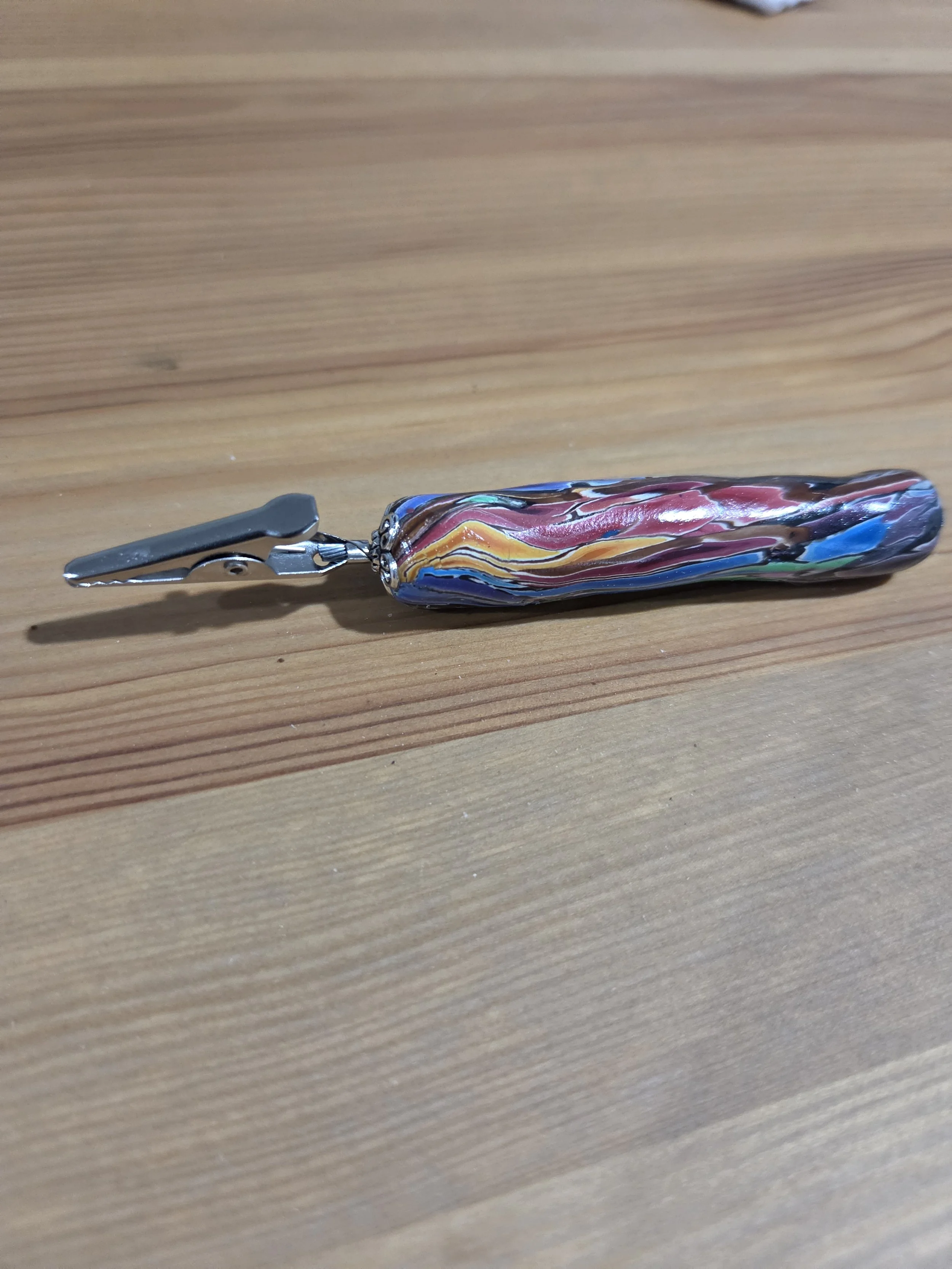 Handcrafted Andromeda Themed Alligator Clip