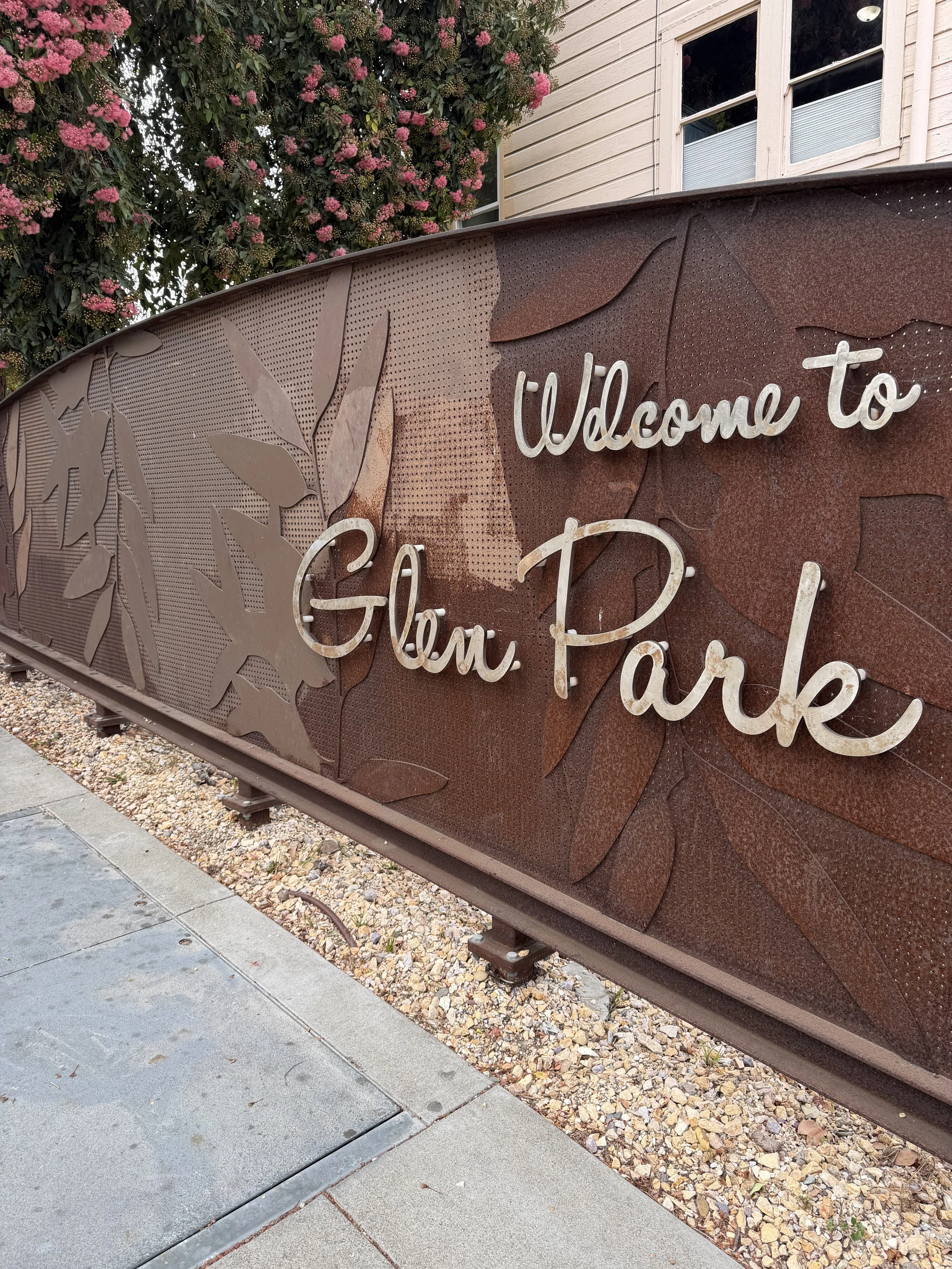 Glen Park Welcome sign Refresh