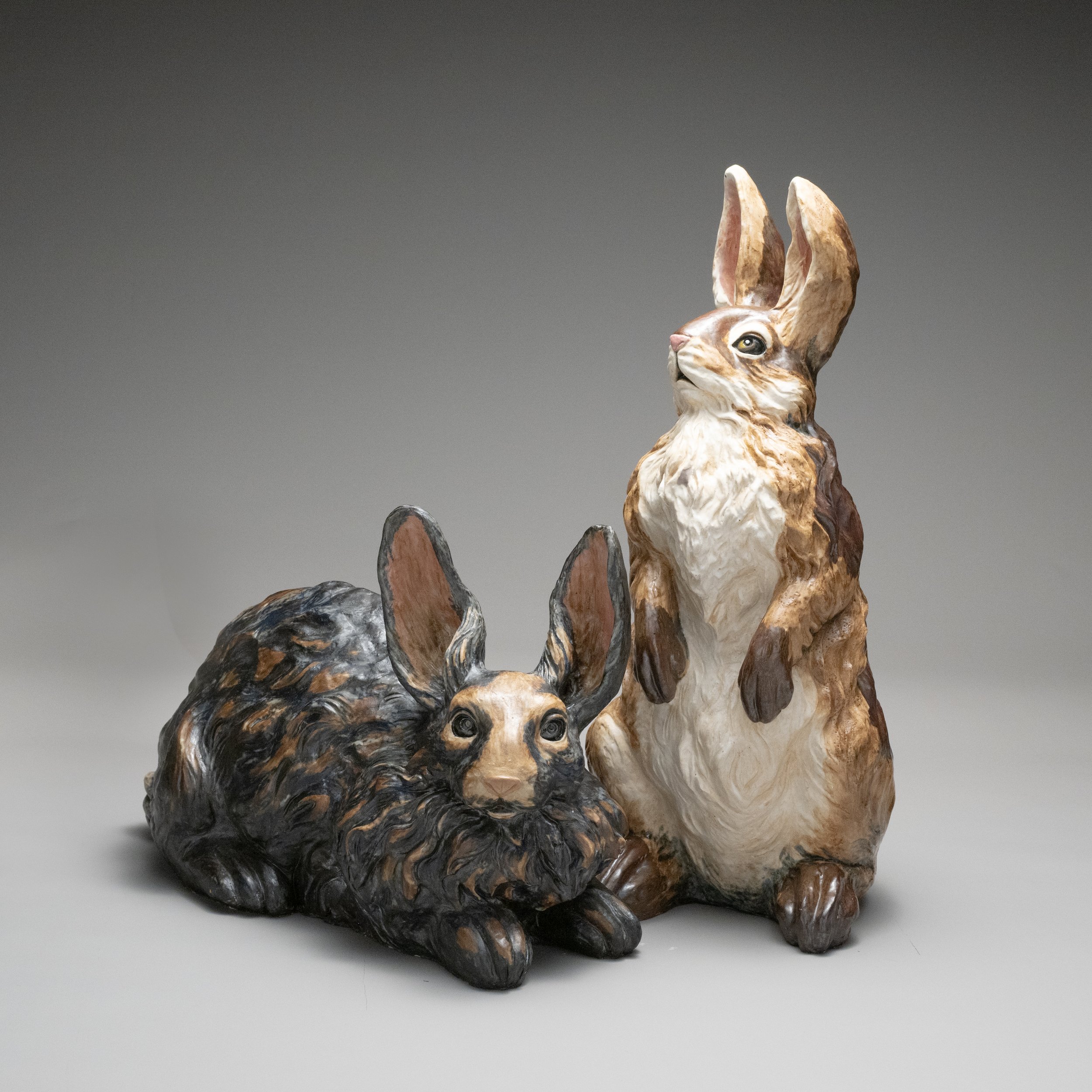 Sunny & Shade Rabbit Sculpture Set