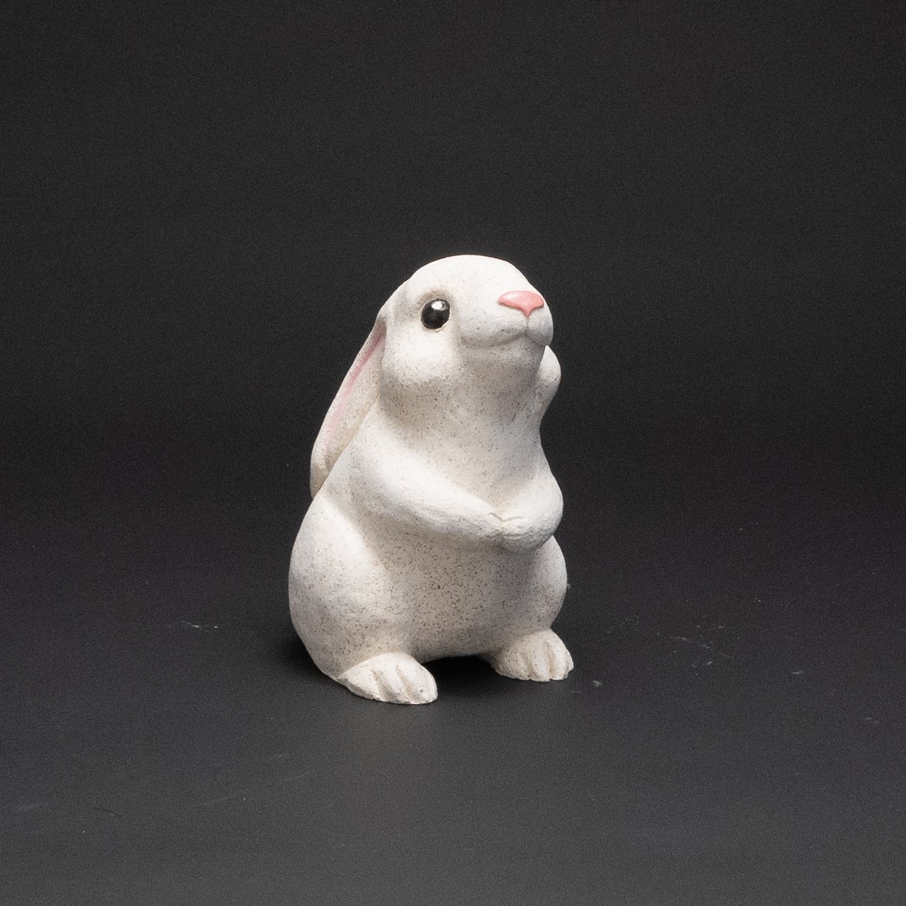 Funny Bunny Micaceous Clay Sculpture