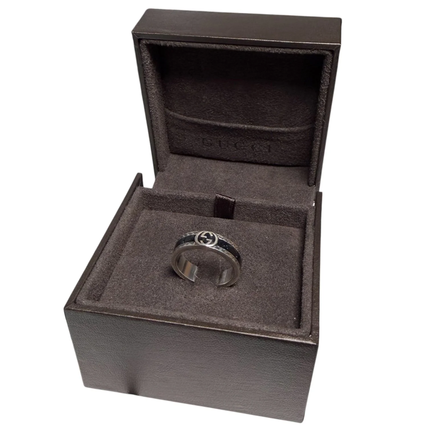 Gucci Sterling Silver Ring, Boxed - Size 19 / UK R 1/2