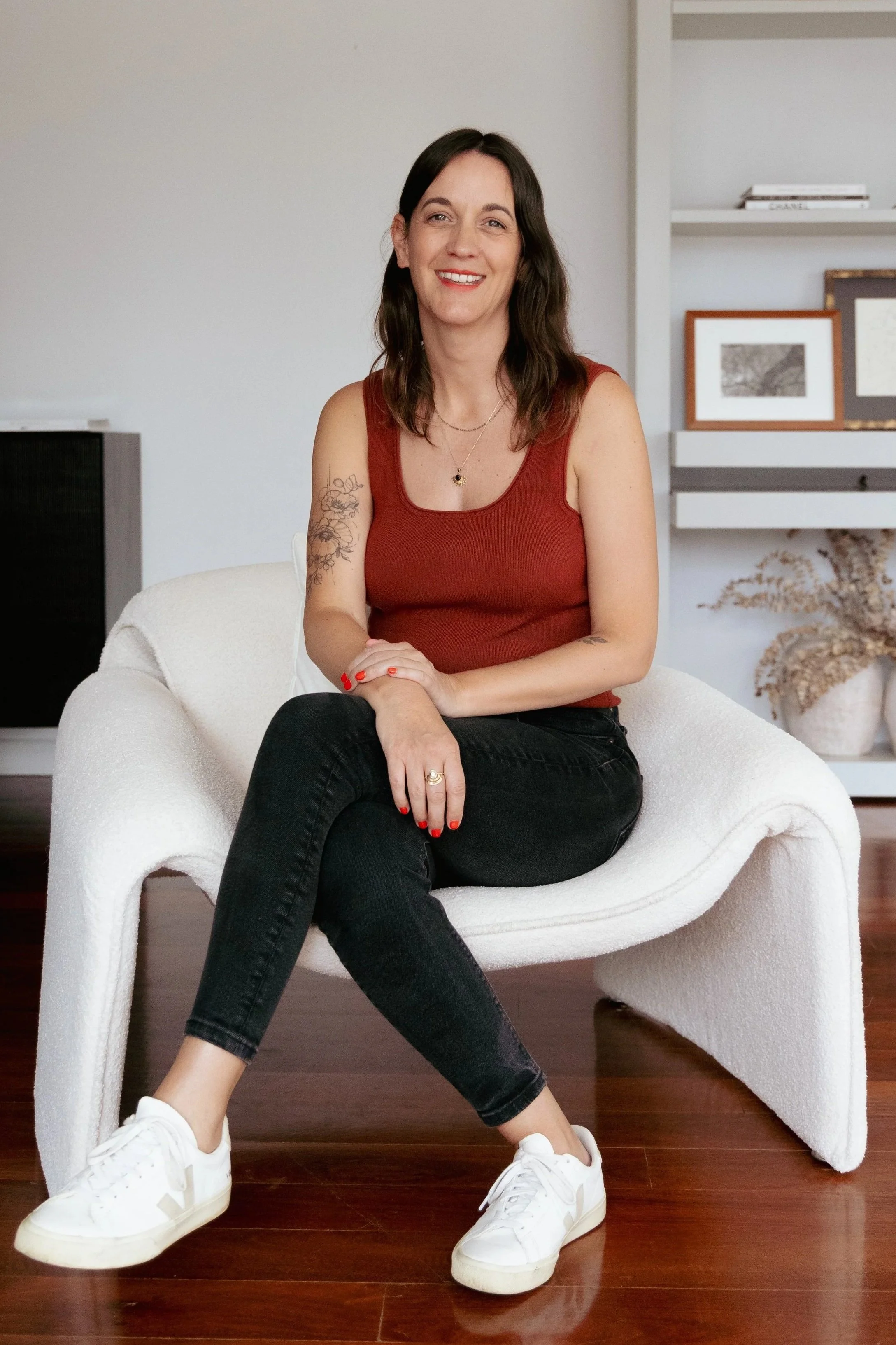 Emma, founder of Aura Studio, a branding and marketing studio based in Auckland, New Zealand.