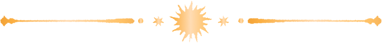 Decorative sun style divider
