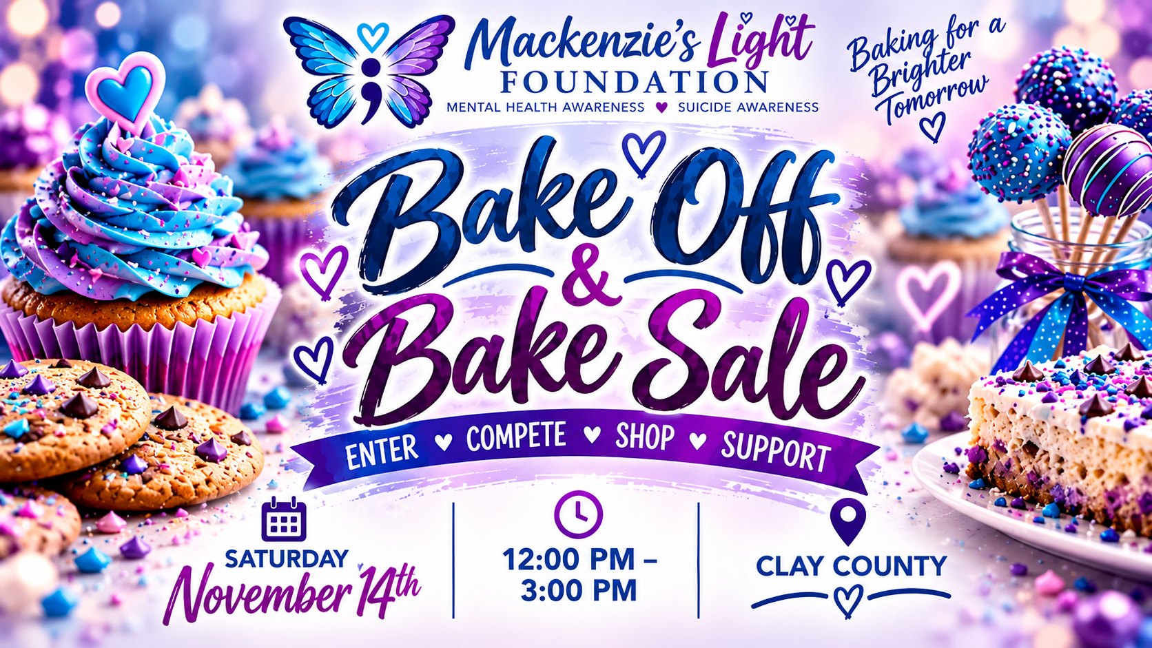 Mackenzie's Light Foundation Bake Off & Bake Sale
