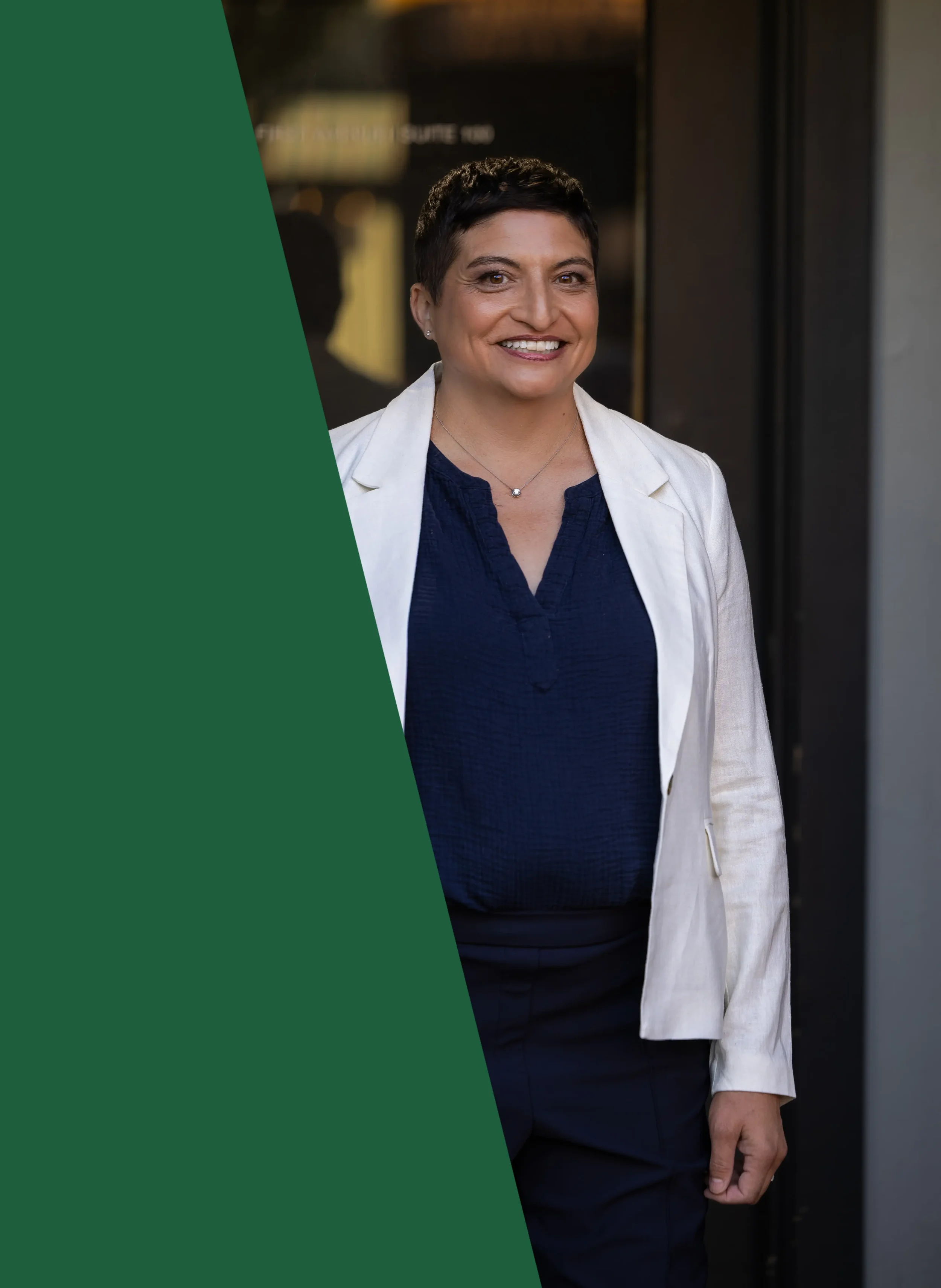 Janelle Carman-Wagner (JCW) on First street in downtown Walla Walla