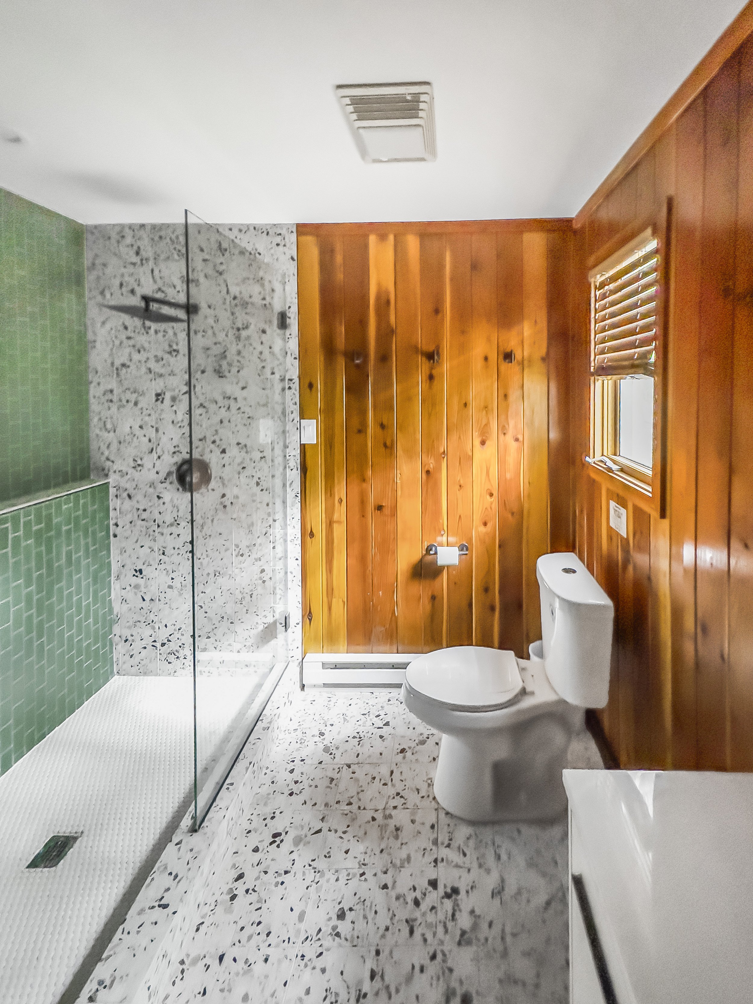 Downstairs Full Bath, Rain Head Shower