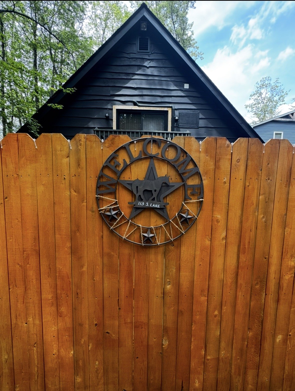 Wooden fence