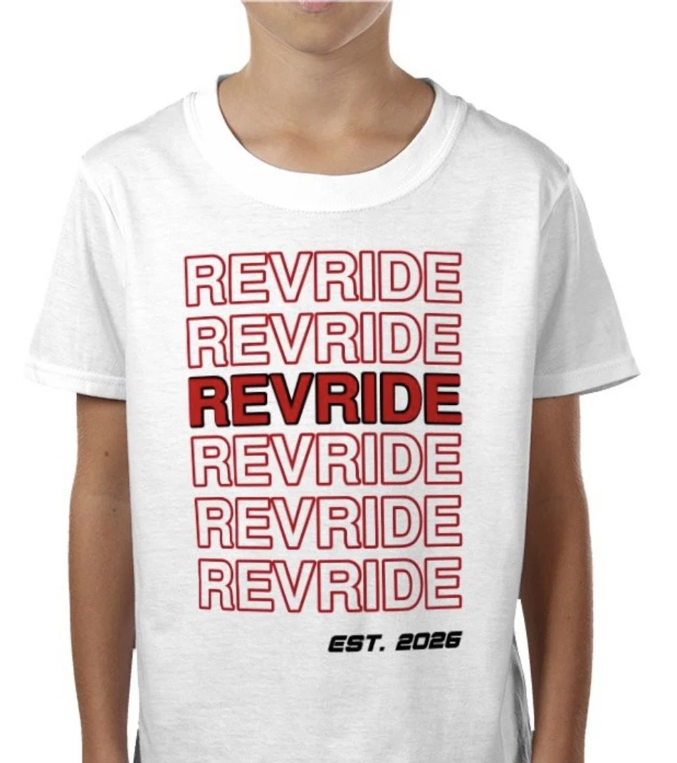 Kids Revride Repeat T Shirt Red
