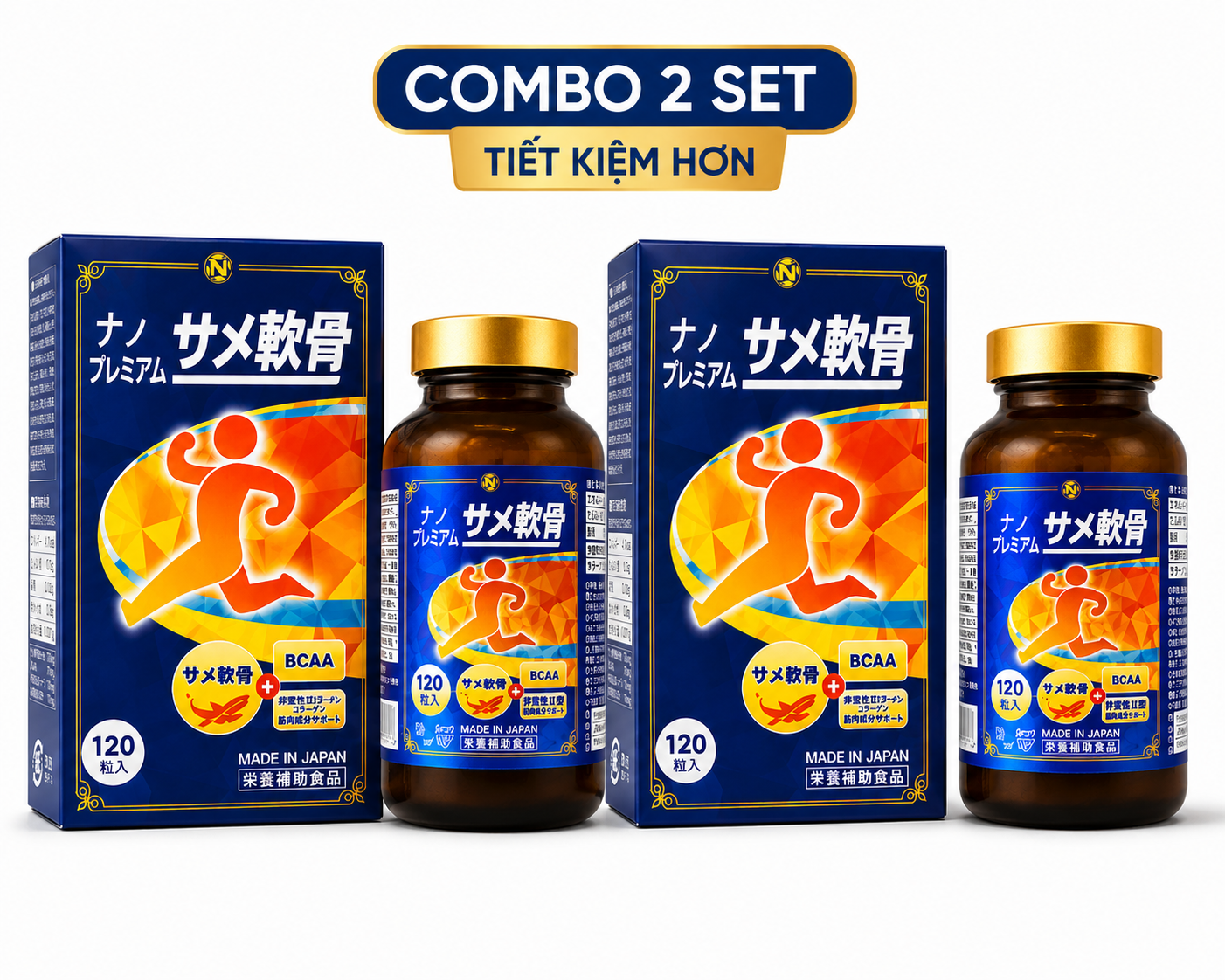 Combo 2 Boxes Nano Premium Shark Cartilage (Sụn Cá Mập)
