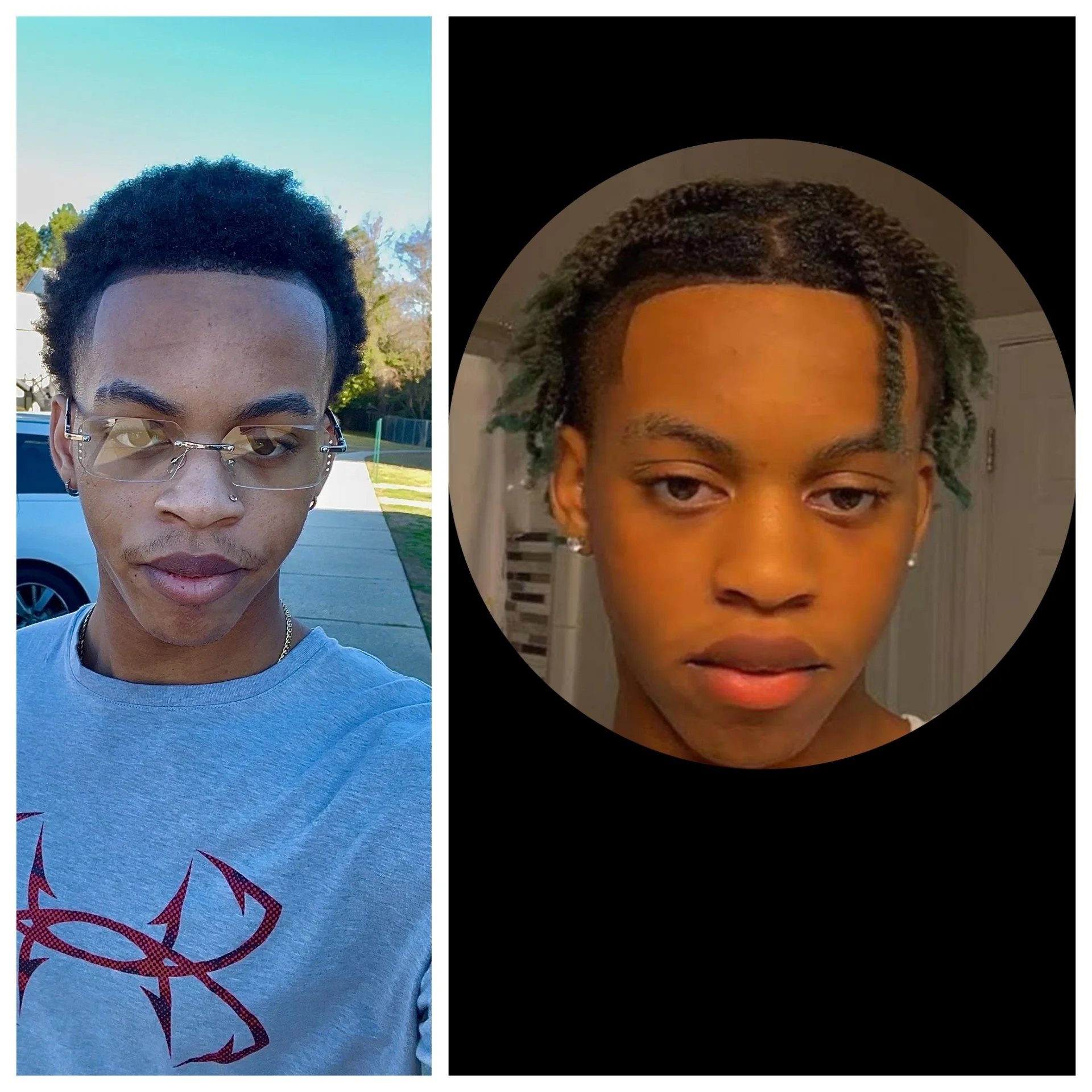 I had been using the natural hair oil for 3 months the picture on the right is my results now