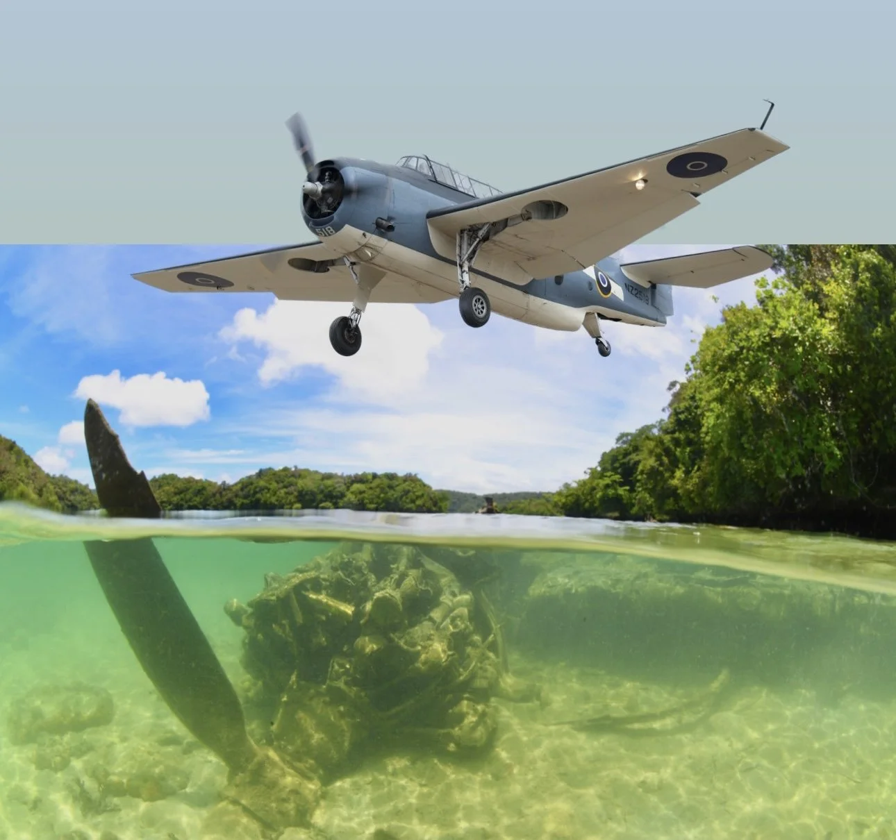 B-24 Liberator, Nikko bay, 1m