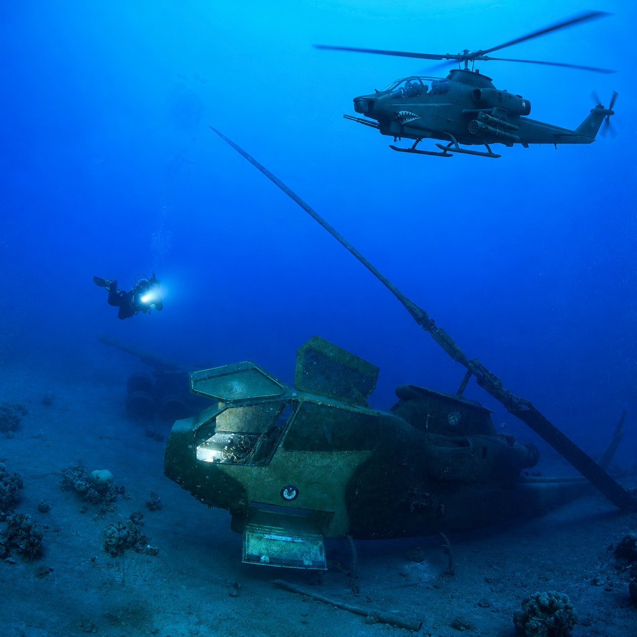 Cobra Helicopter, Aqaba, Jordan