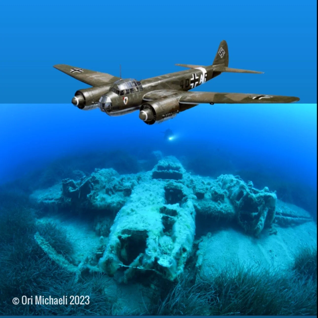 Junker 88, Agios Georgios, Corfu, Greece