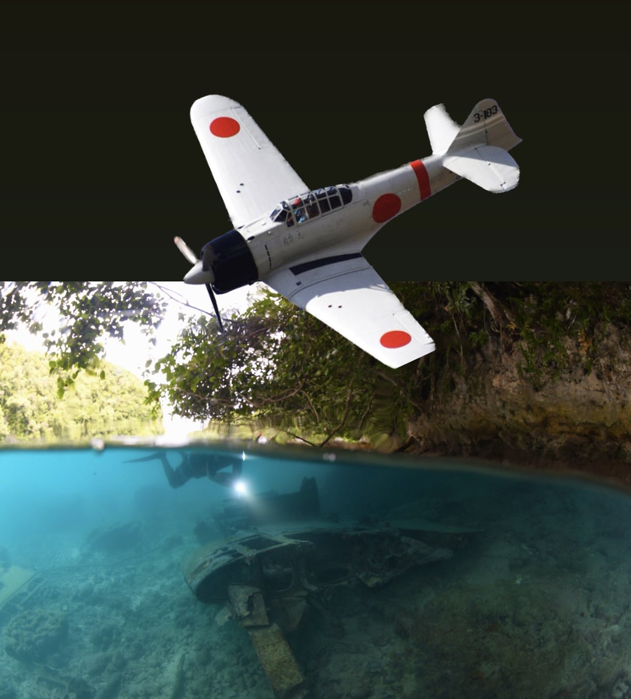 Zero Ngchus beach, Palau. 3m