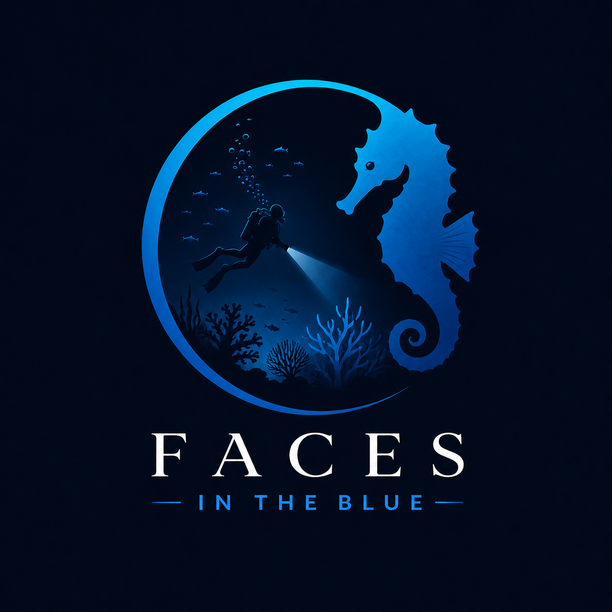 Faces In The Blue 