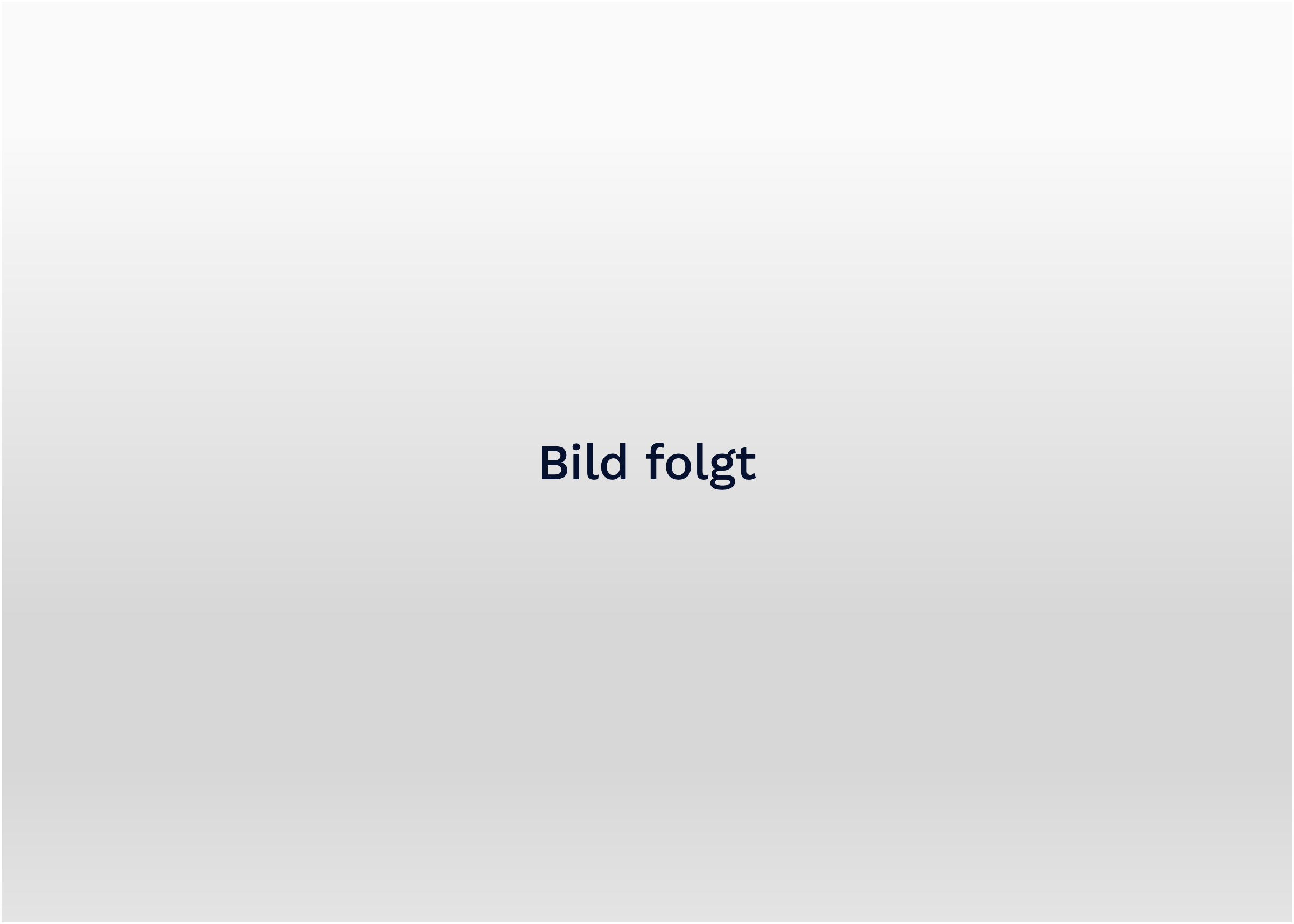 Der Bildschirm zeigt die Nachricht "Bild folgt" in deutscher Sprache auf einem grauen Hintergrund.