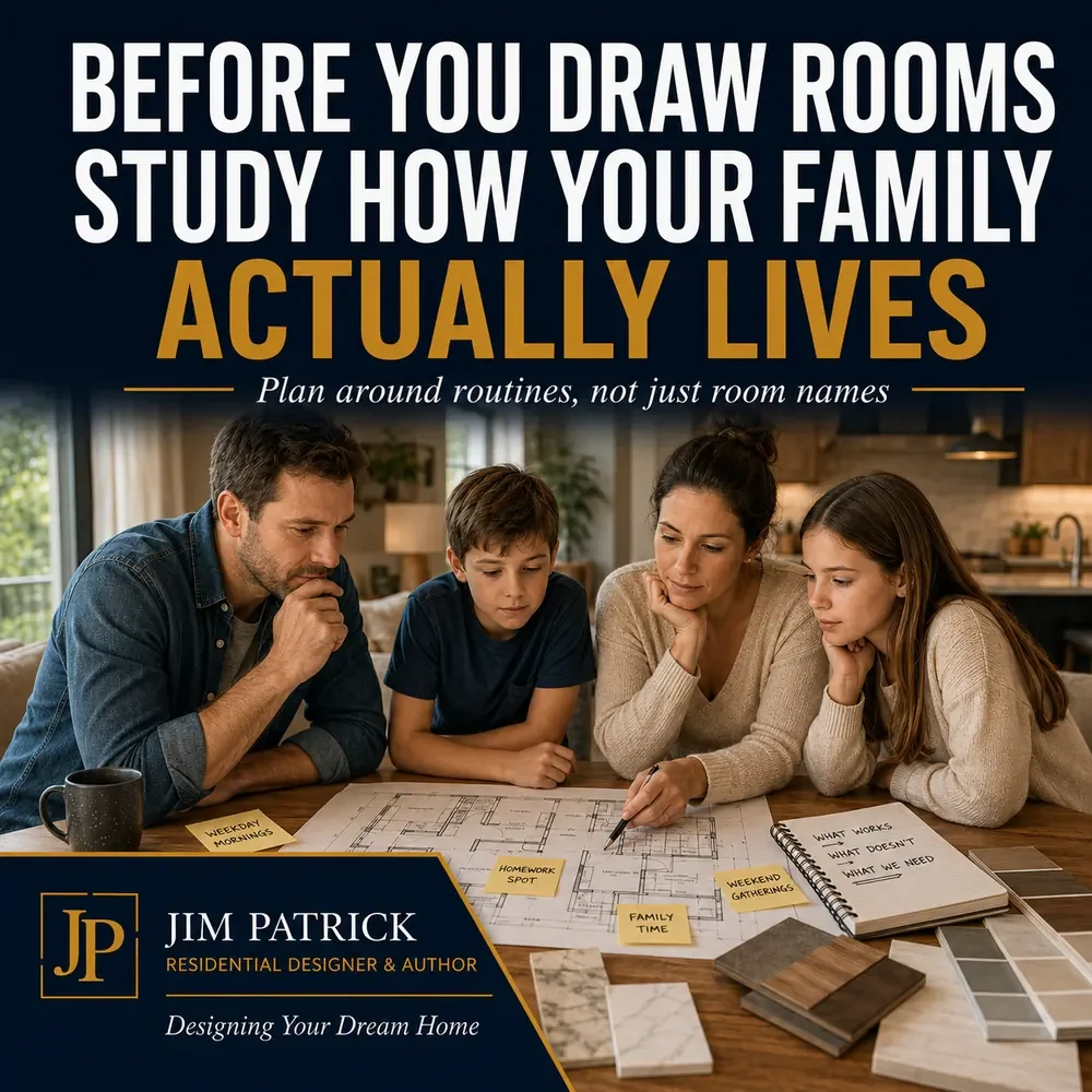 Before You Draw Rooms, Study How Your Family Actually Lives