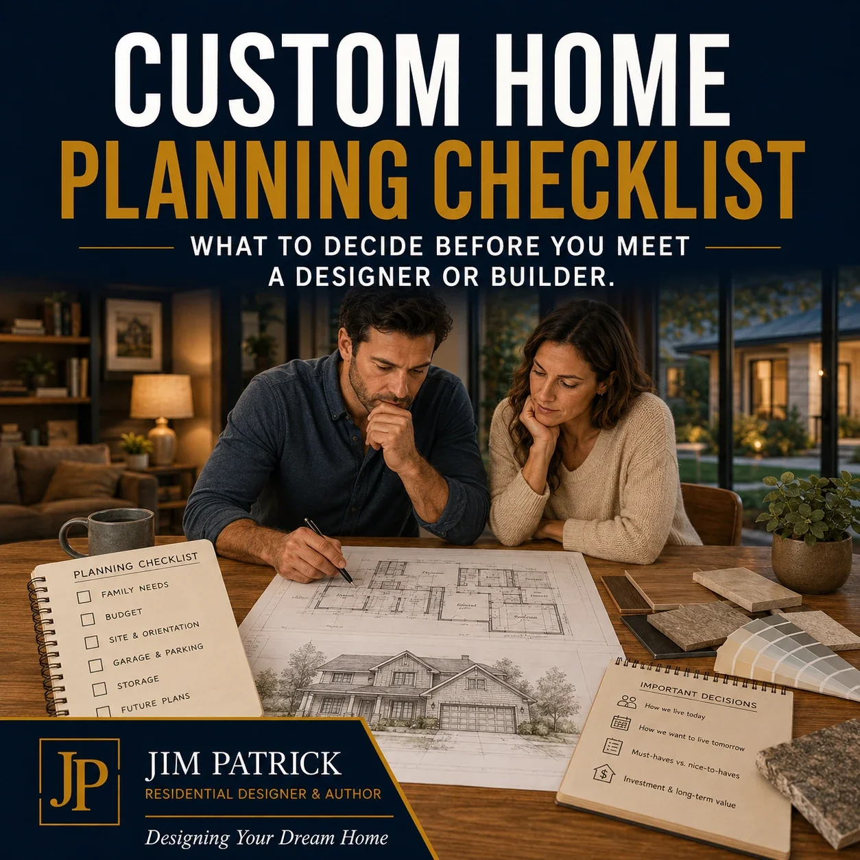 Custom Home Planning Checklist: What to Decide Before You Meet a Designer or Builder