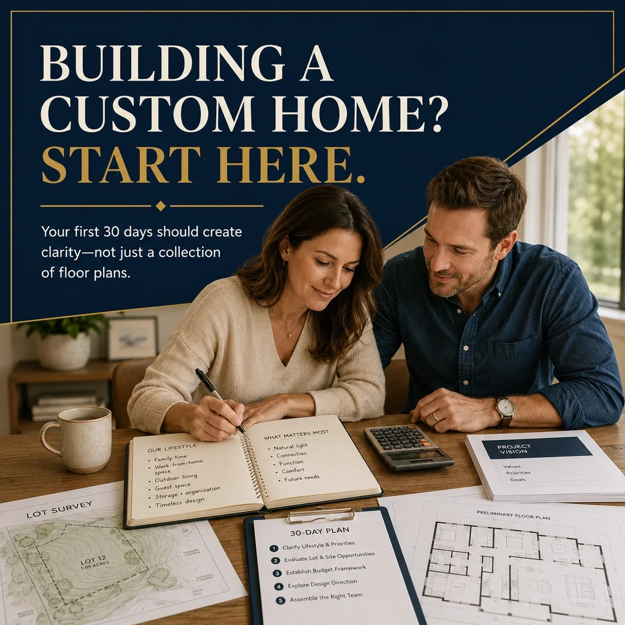 The First 30 Days of Planning a Custom Home