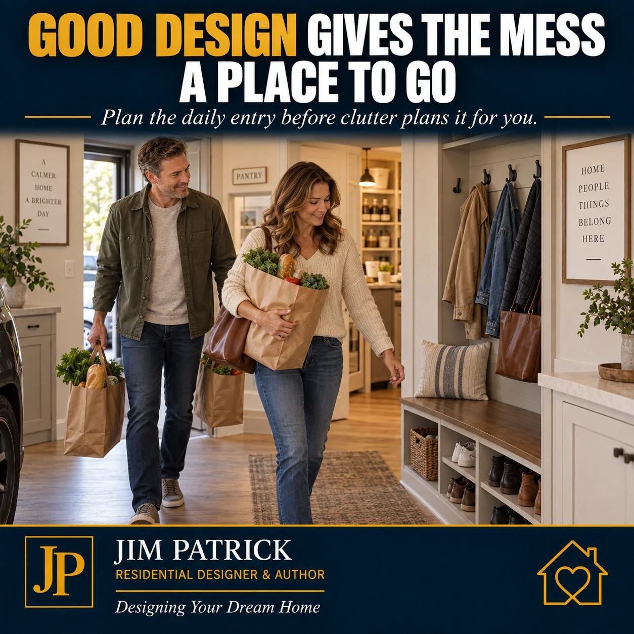 Designing Around Groceries, Laundry, Shoes, Coats, and Bags