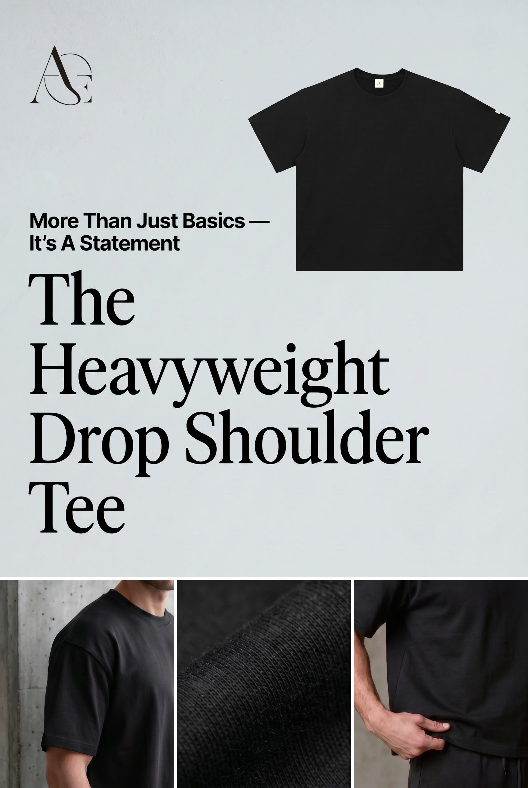 AI image ad for Heavyweight Drop Shoulder Cotton T-Shirt.png