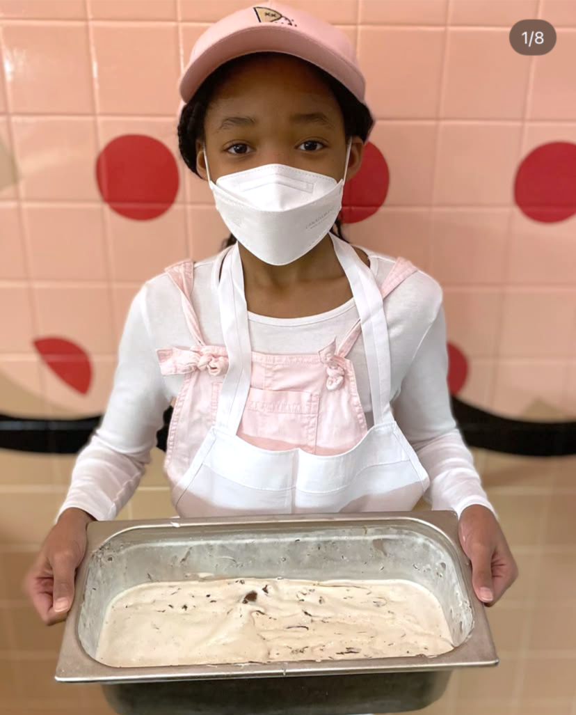 Jaedyn with her Twixy Swirl ice cream