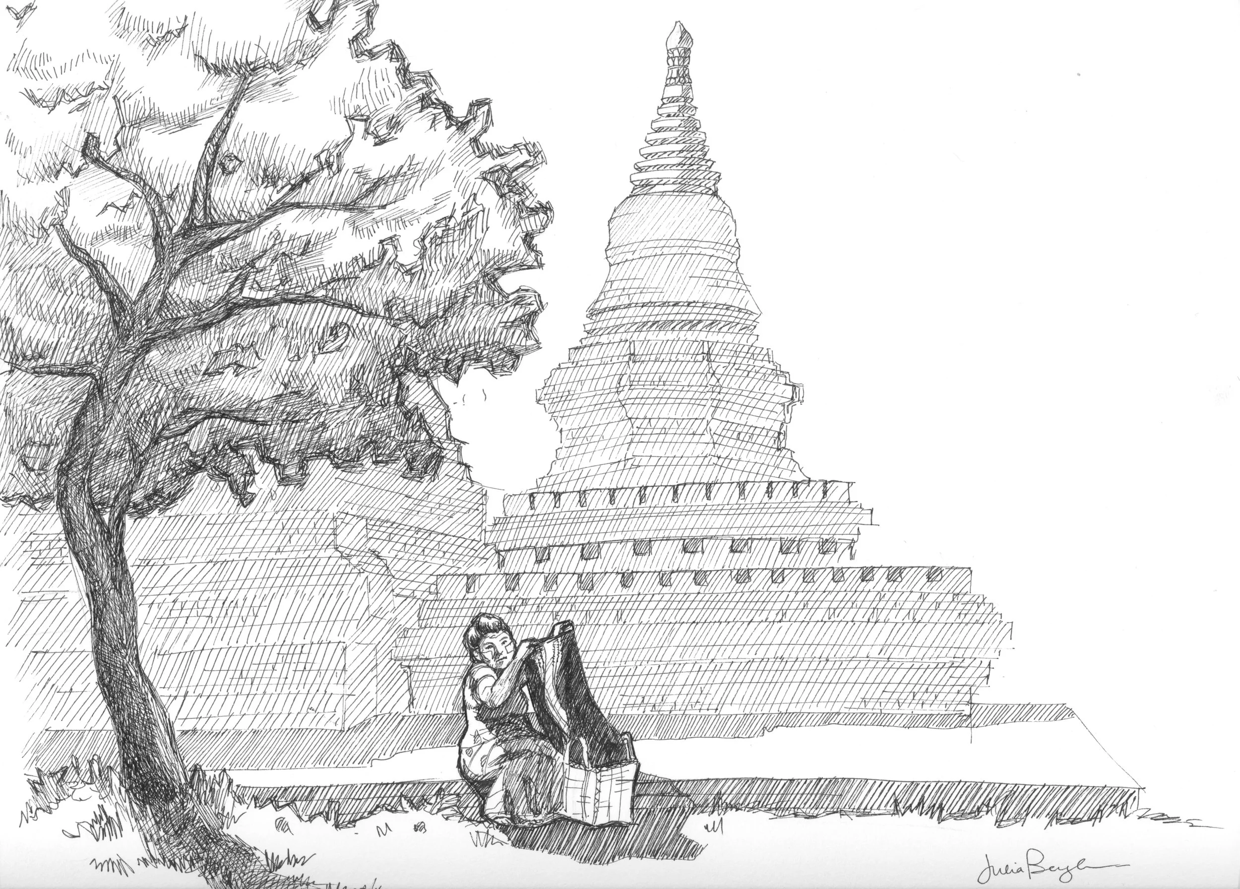 Myanmar - woman and tree.jpg