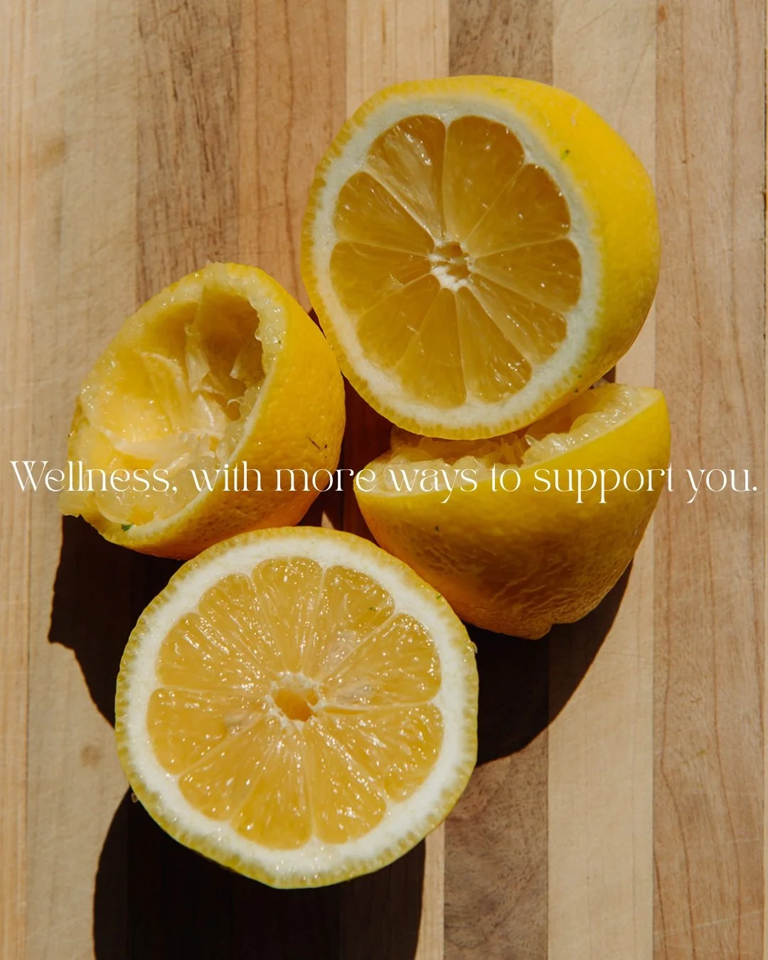 ✨ Wellness, with more ways to support you.

We&rsquo;re excited to expand our offerings and bring you more personalized ways to care for your well-being. 🤍

From massage therapy and holistic nutrition consultations to food allergy testing, and custo