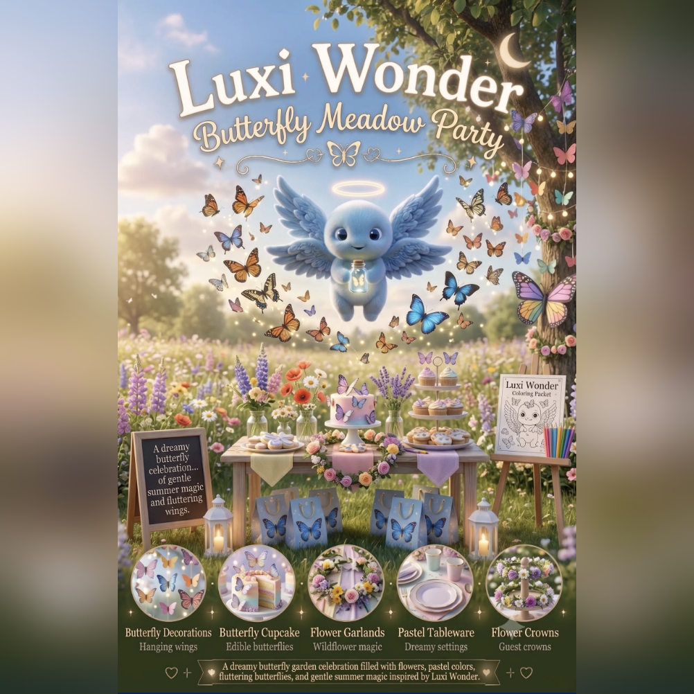 Luxi Wonder Butterfly Meadow Party: A Dreamy Garden Celebration for Kids