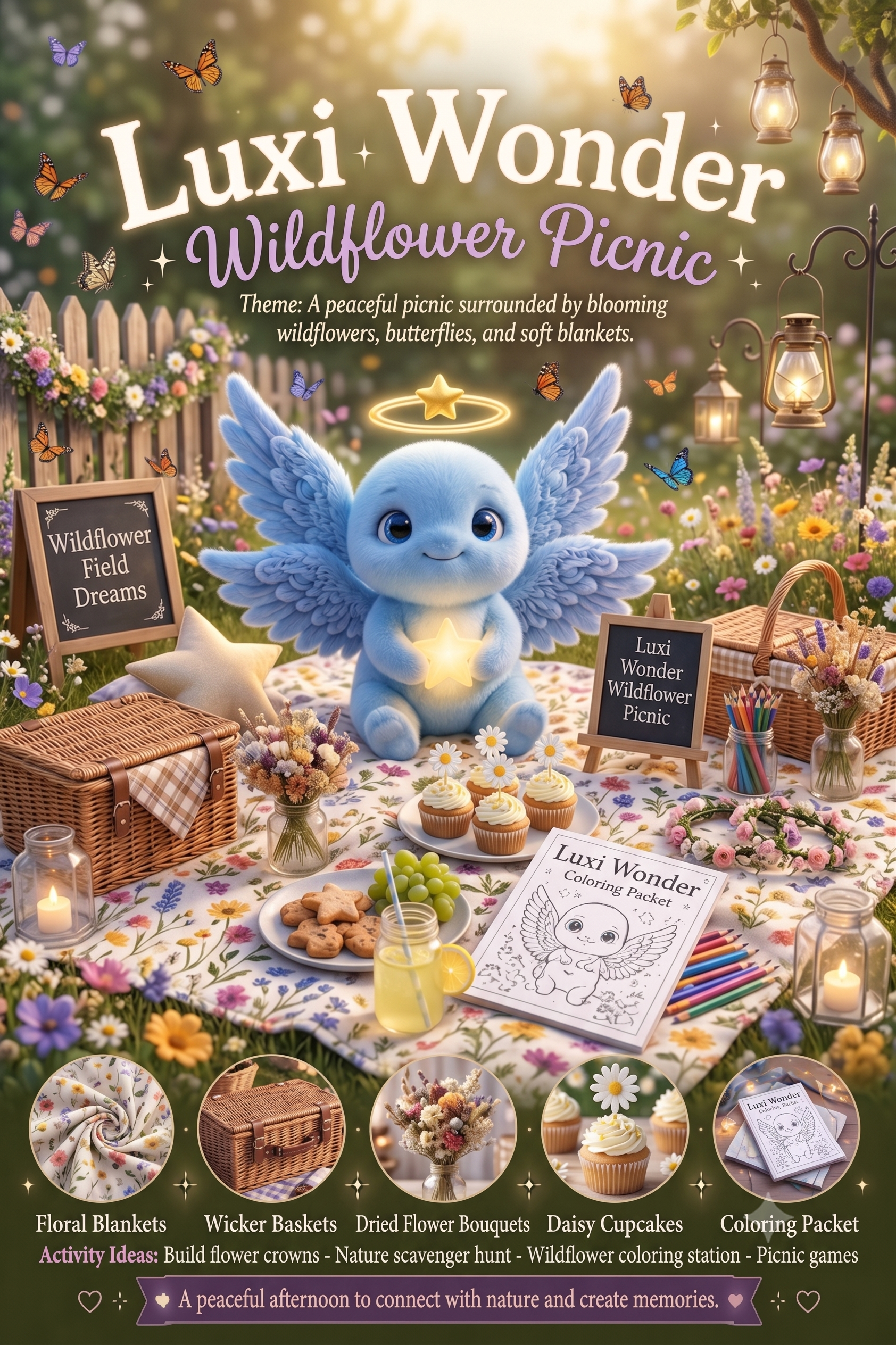 A Luxi Wonder Wildflower Picnic: A Peaceful Party Your Little Ones Will Never Forget