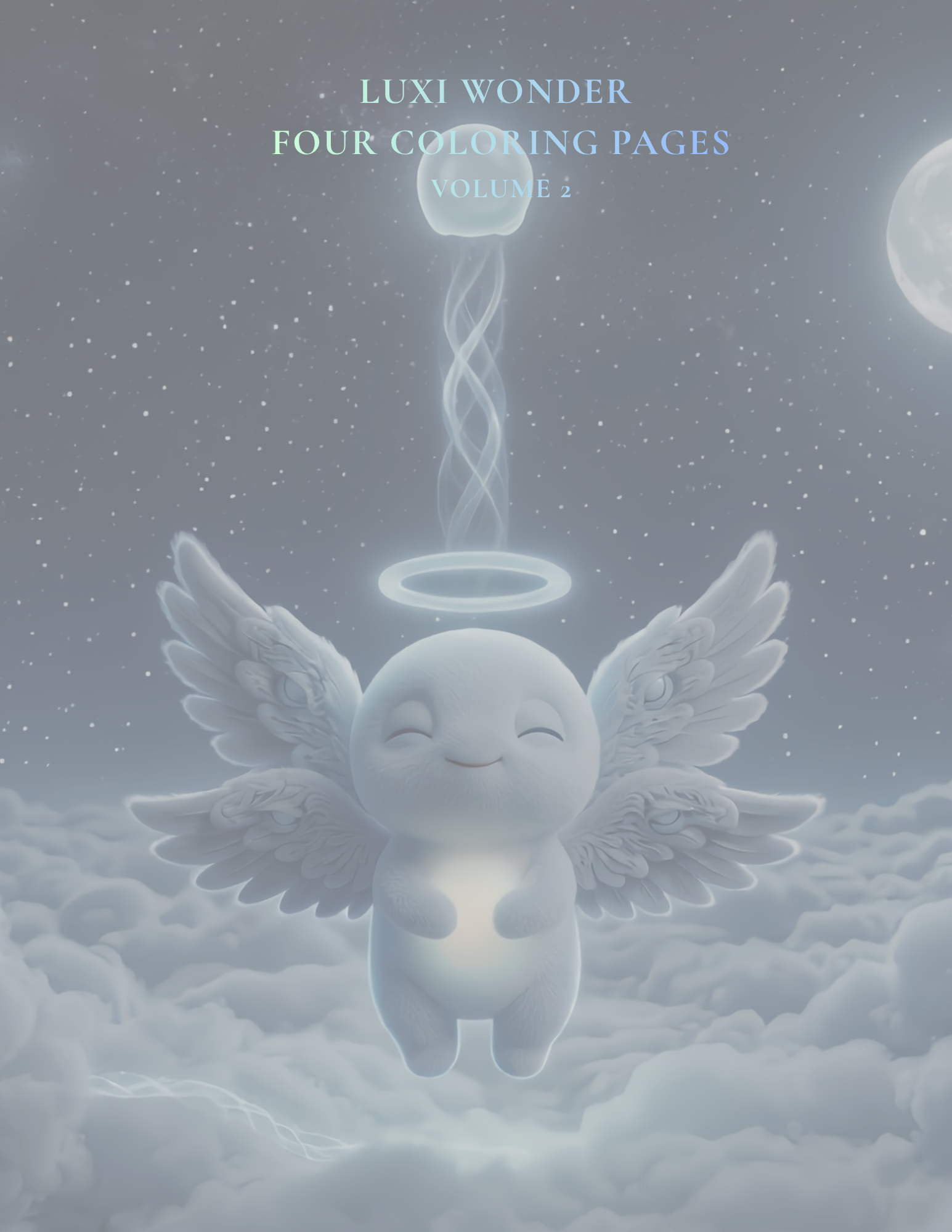 Luxi Wonder Coloring Pages | Celestial Kids Printable | 4-Page Instant Download | 8.5x11 PDF | Toddler Coloring Pack