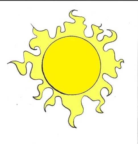 sun sticker