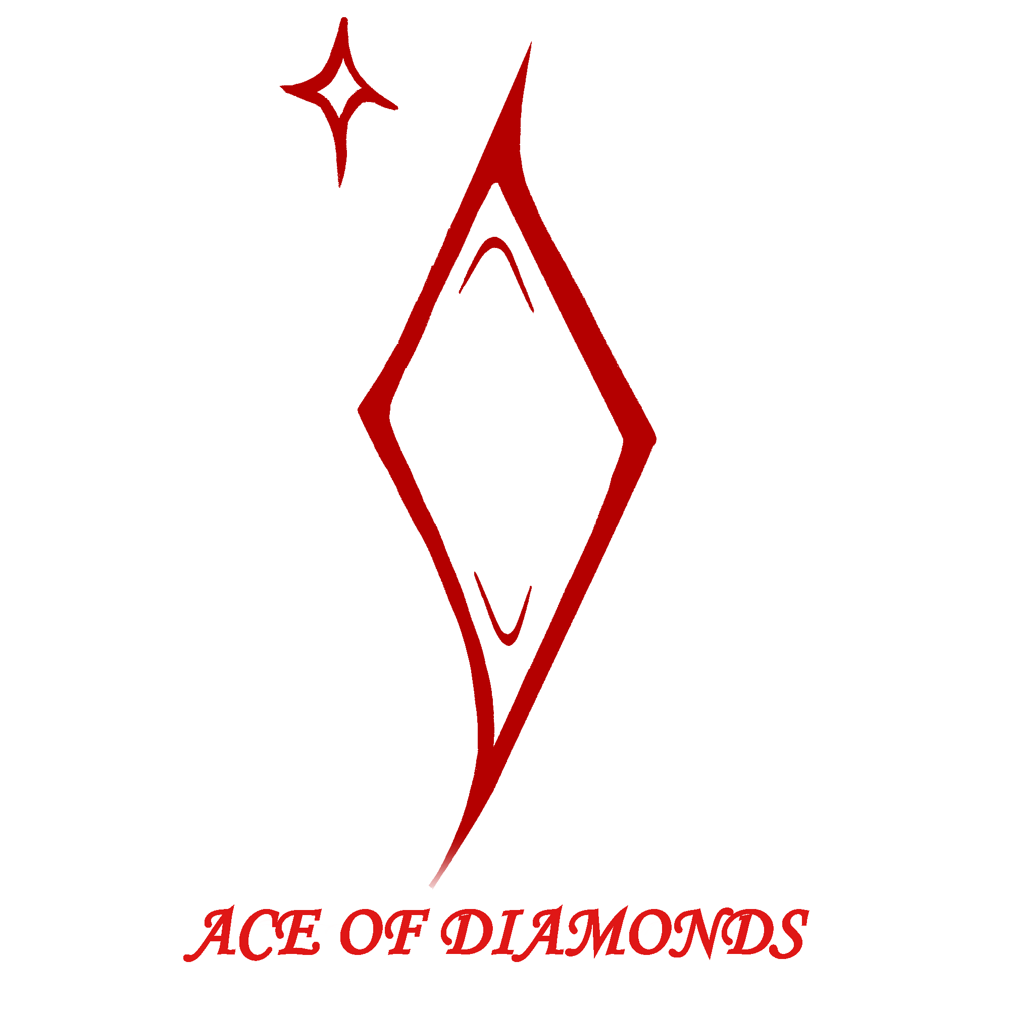ace of diamonds mini print(3.5x3.5)