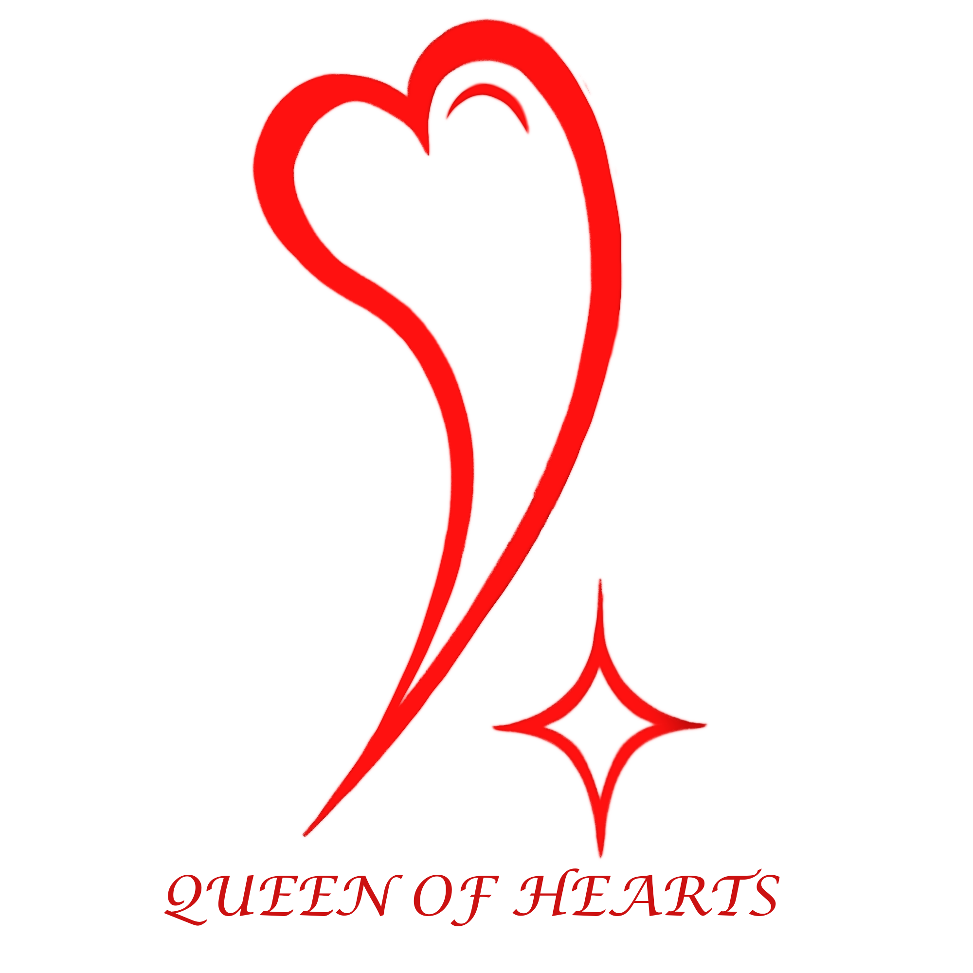 queen of hearts mini print(3.5x3.5