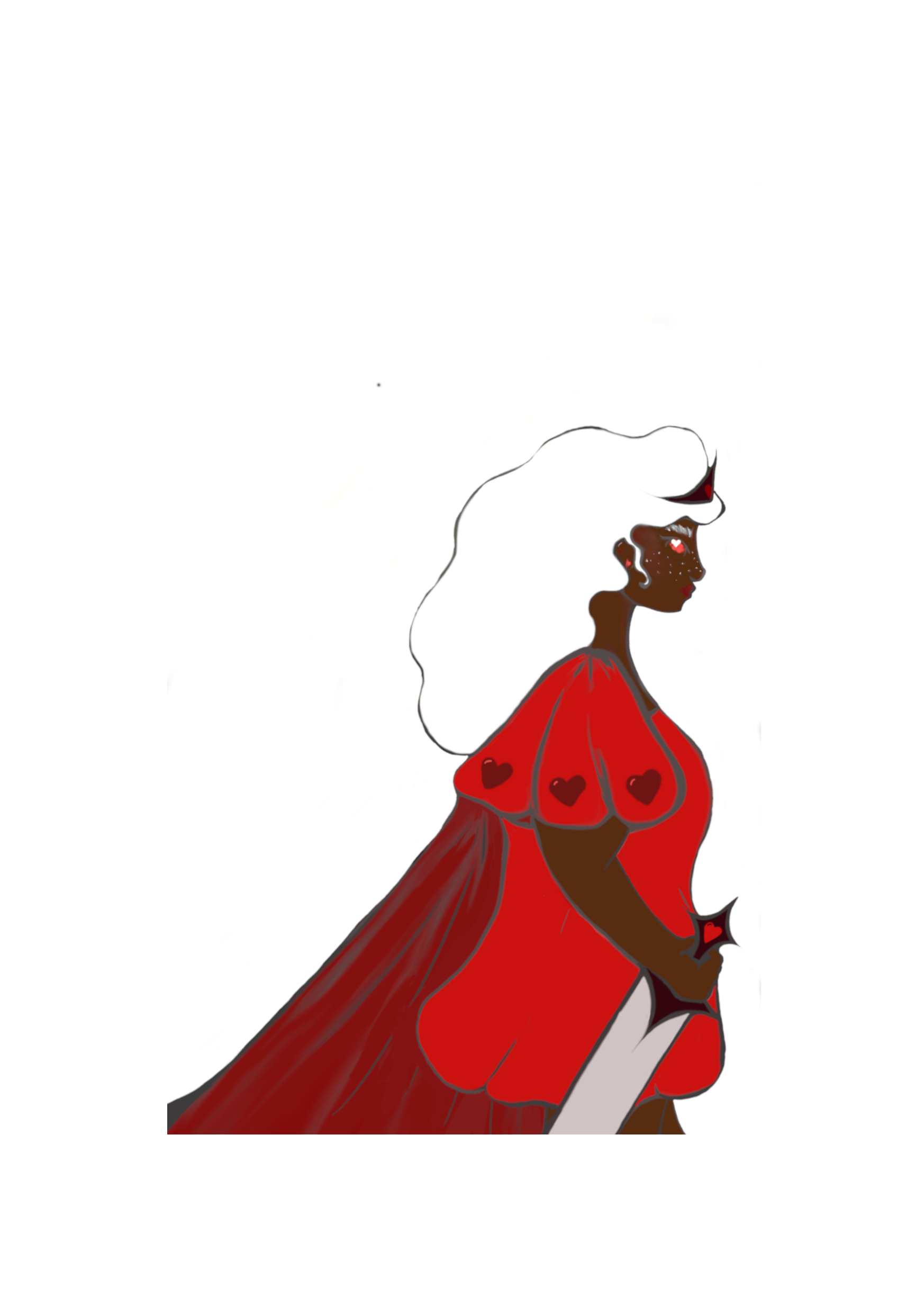 queen of hearts (5X7 PRINT)