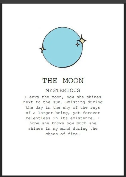 moon mysterious print(5X7 PRINT)