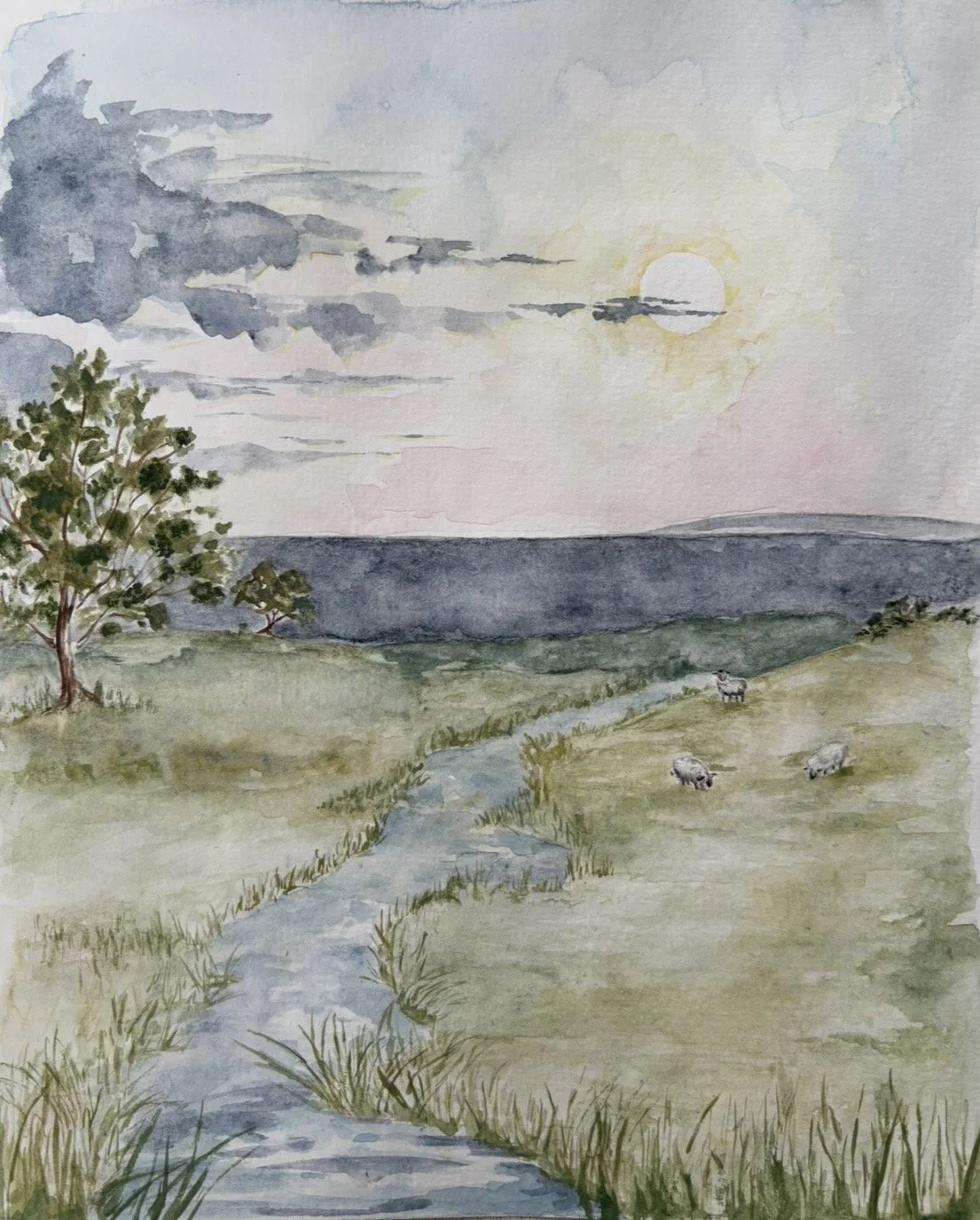 Custom Watercolor Commission 11x14