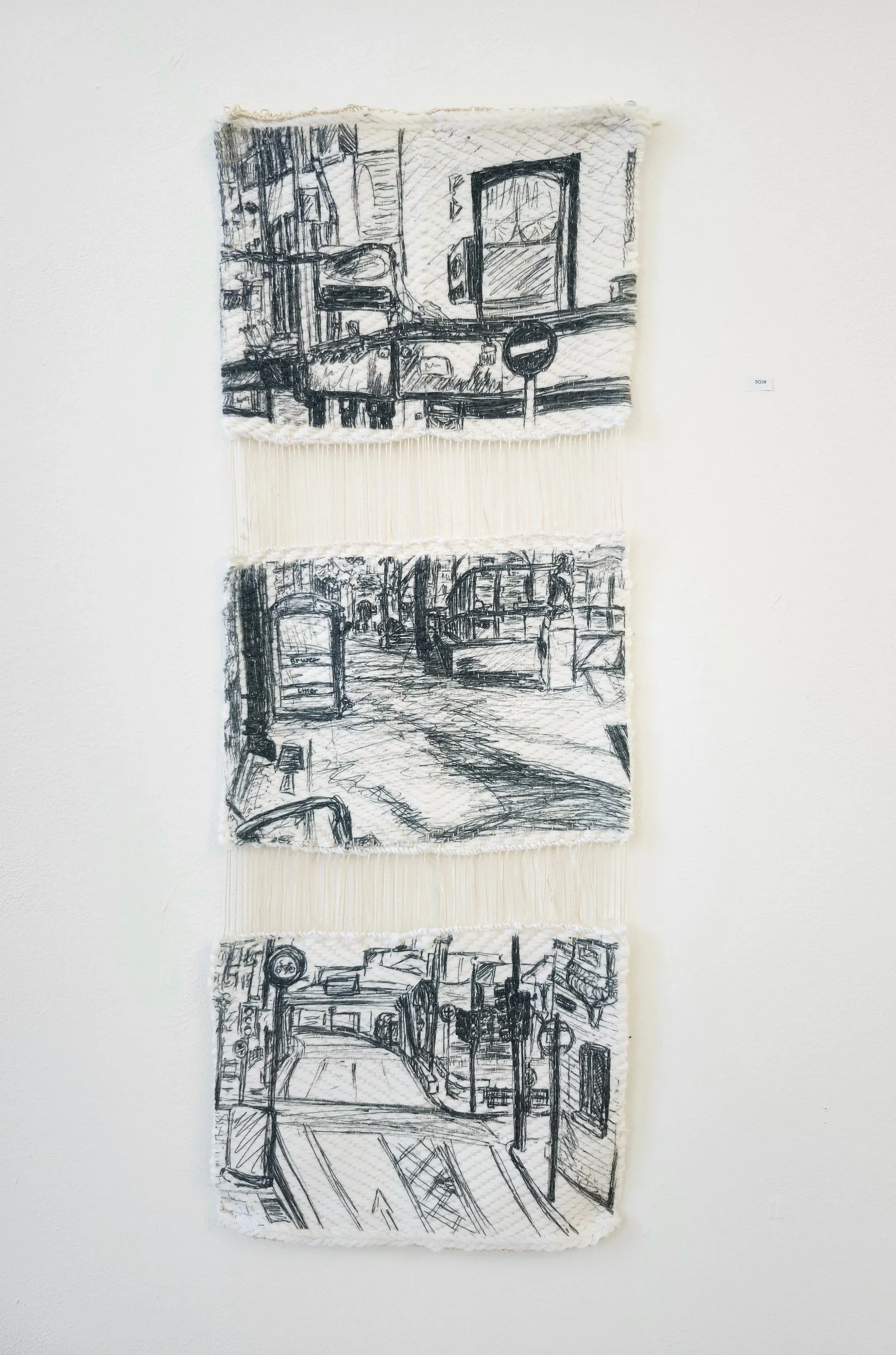 "My City,"  Sublimation print on polyacrylic weave/cotton warp