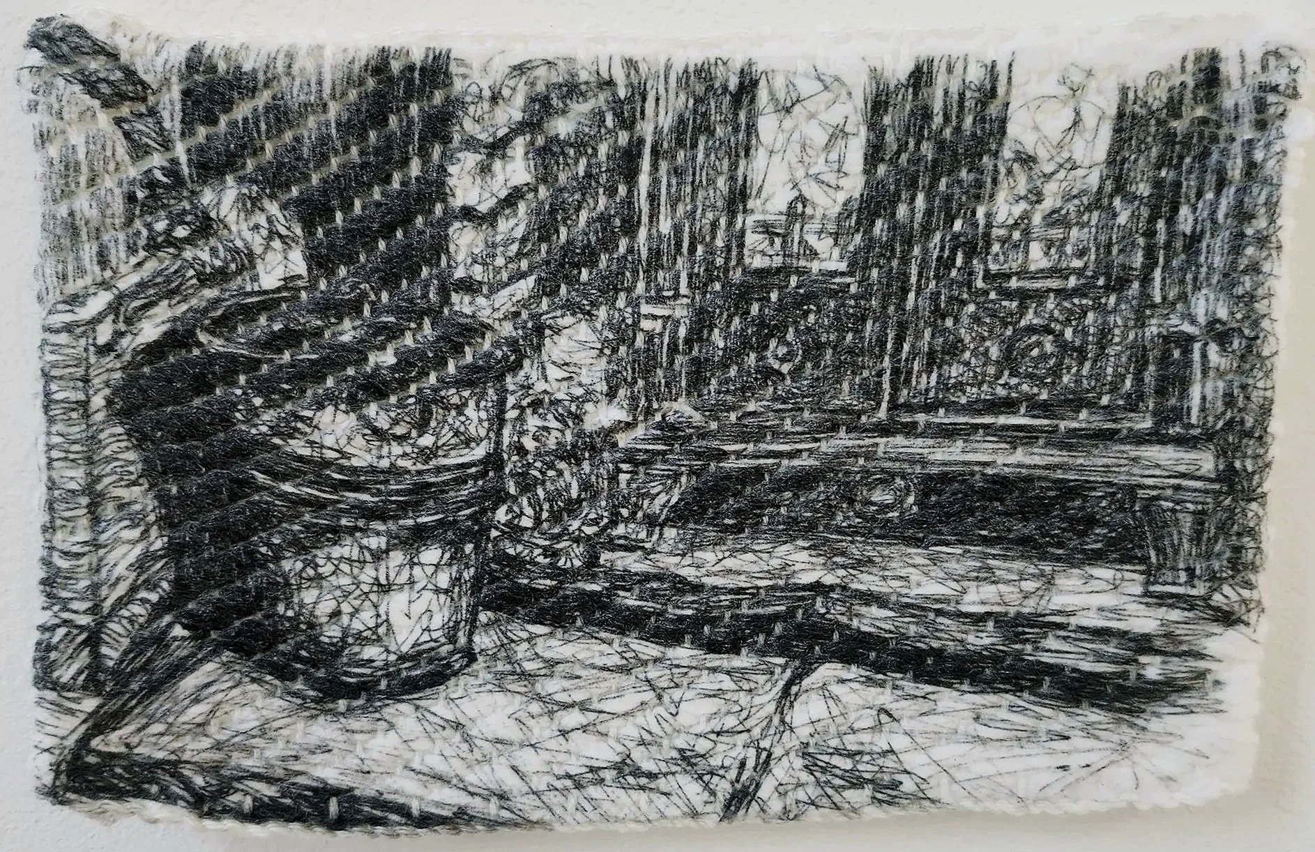 "Warmth," Sublimation print on polyacrylic weave/cotton warp
