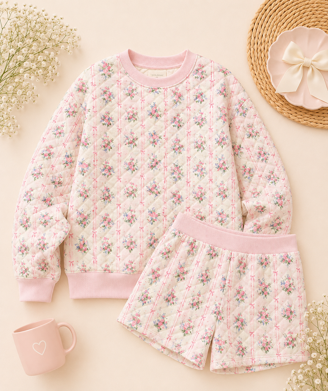 Sweet Magnolia Quilted Lounge Set