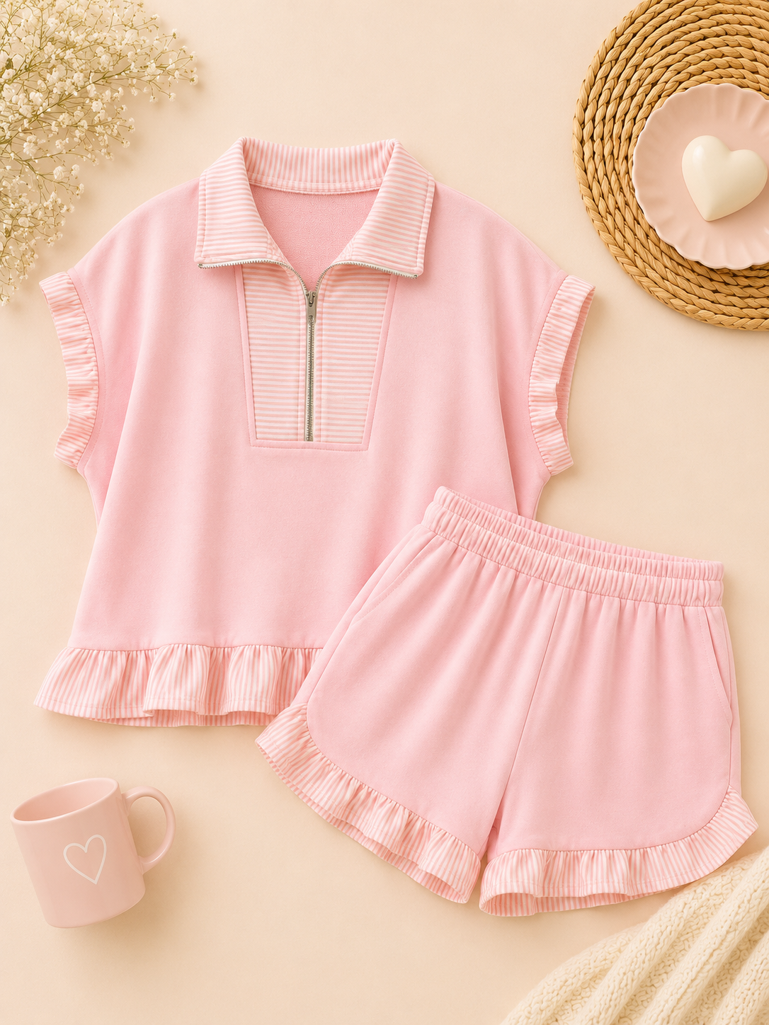 Sweet Magnolia Ruffle Lounge Set