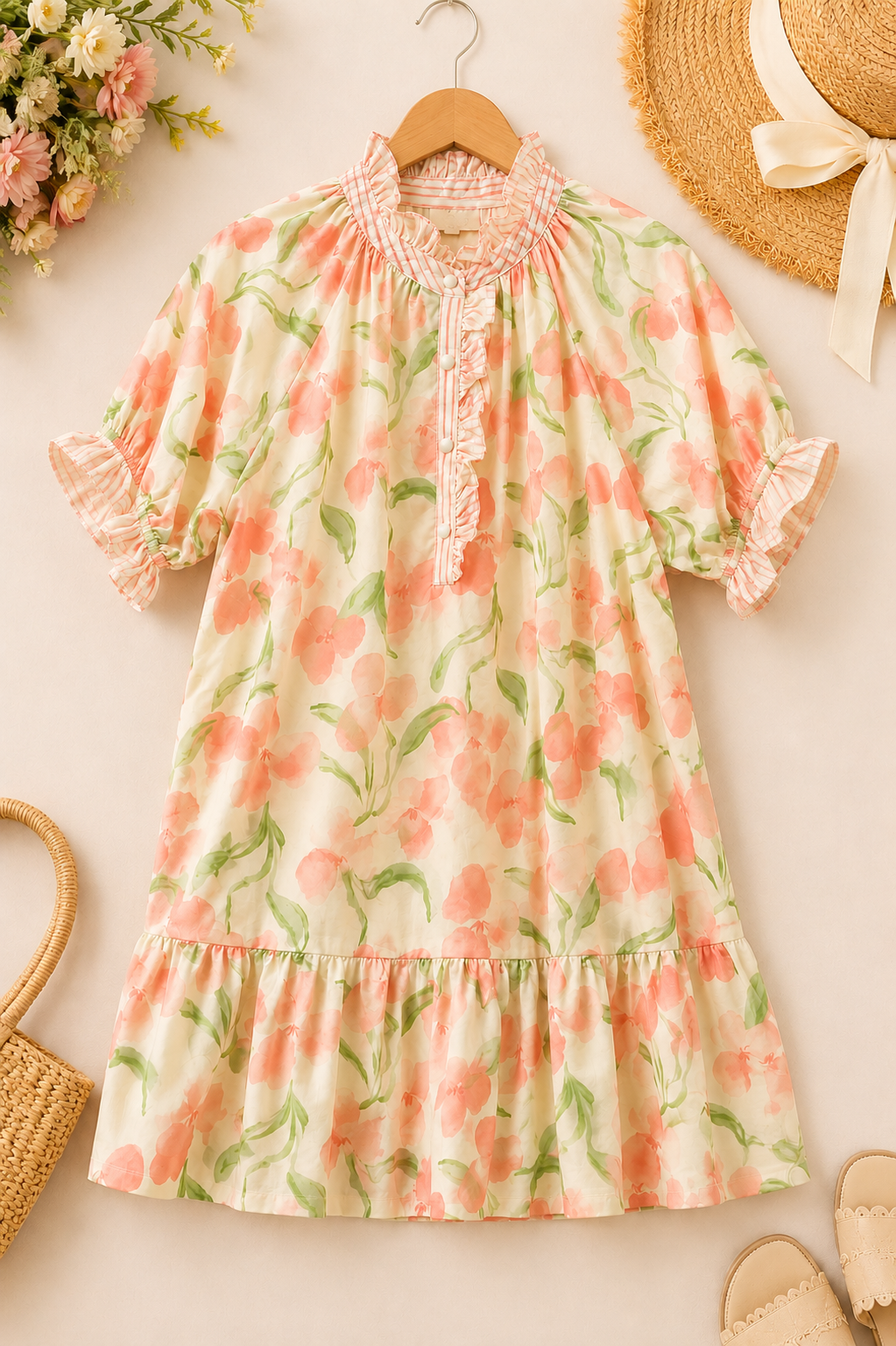 Peach Blossom Garden Dress